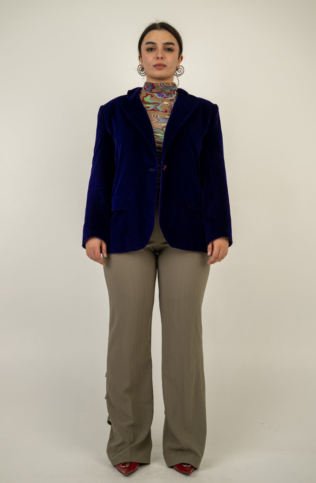 Heliotrope Velvet Blazer