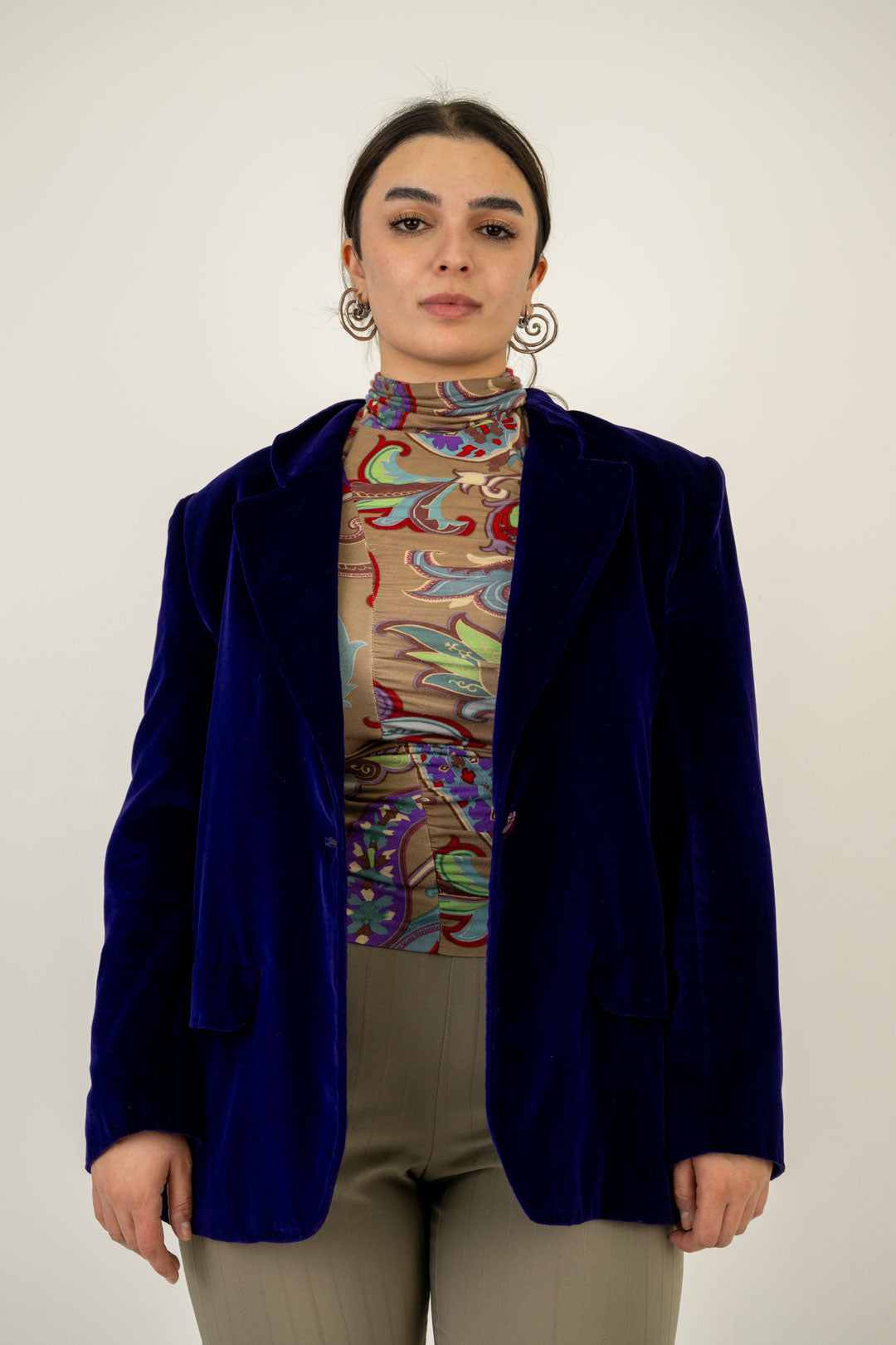 Heliotrope Velvet Blazer