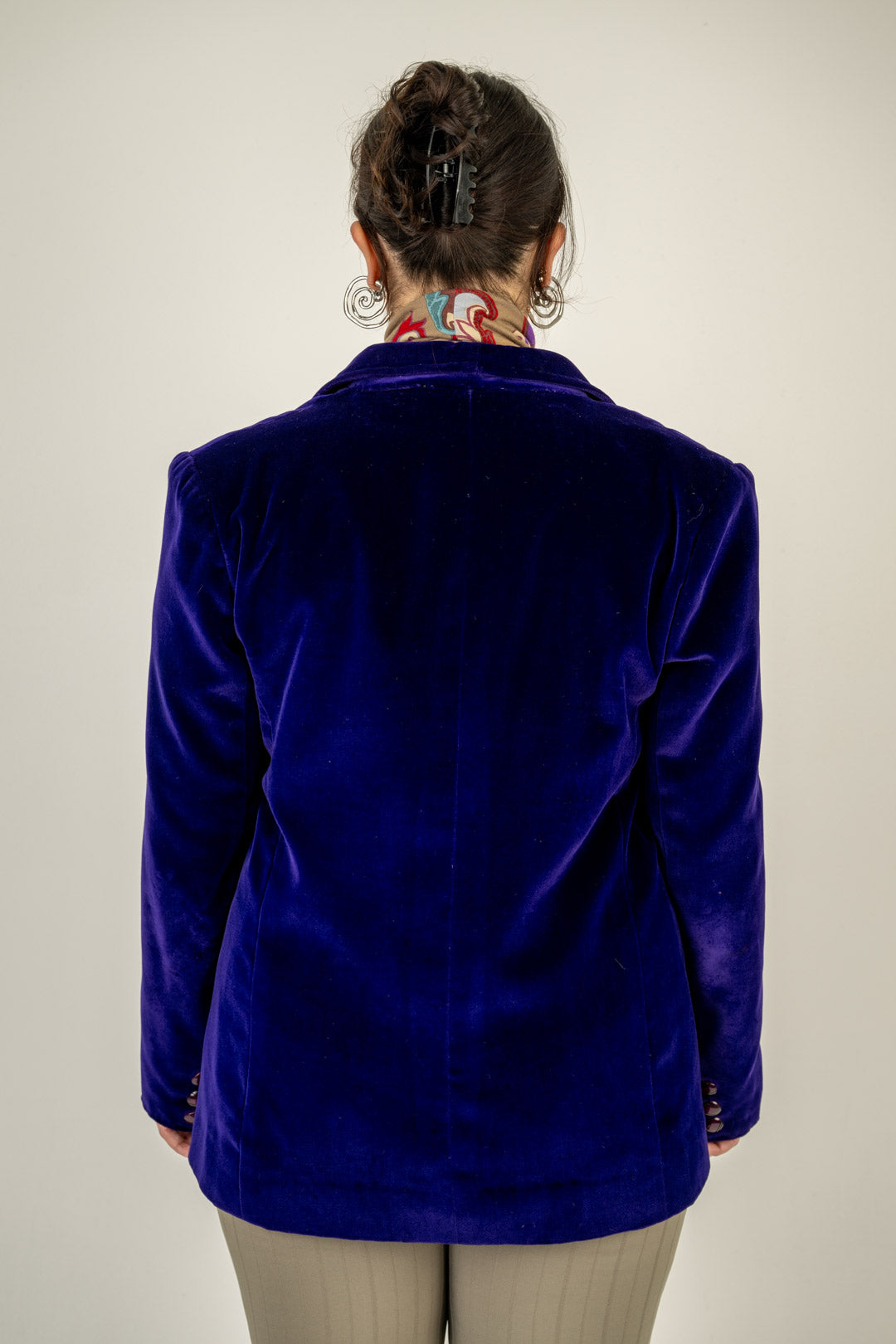 Heliotrope Velvet Blazer