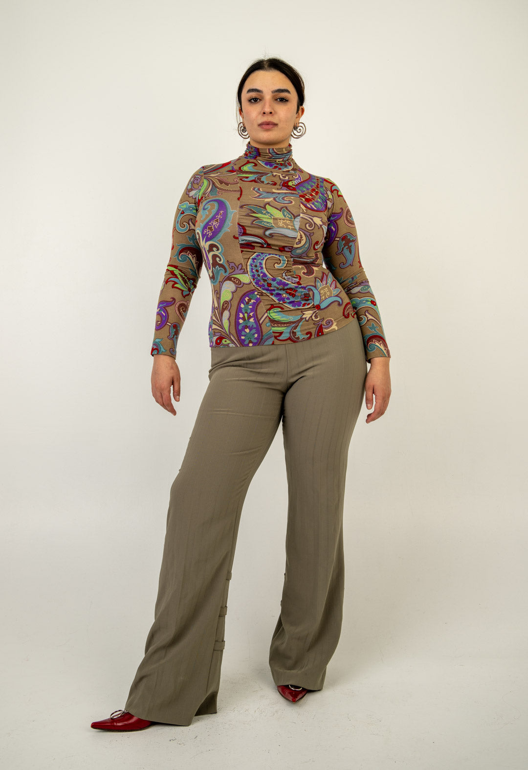 Etro Paisley Turtleneck Top