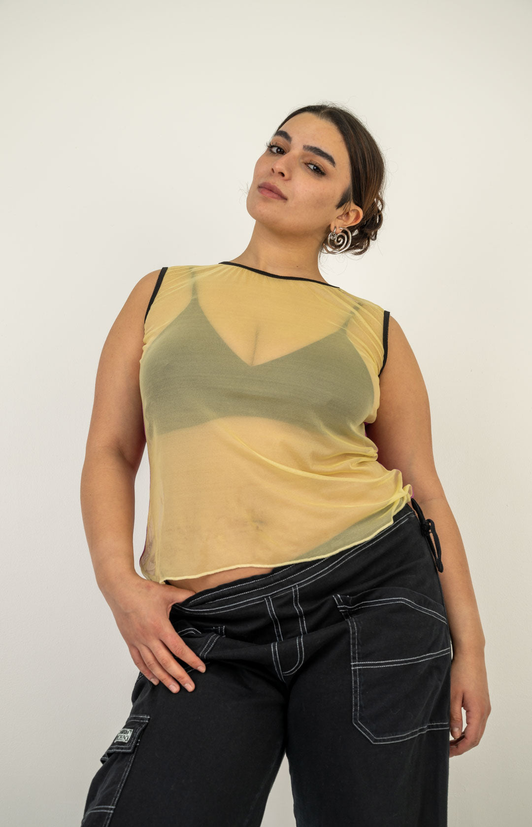 Dolce & Gabbana Two Tone Mesh Top