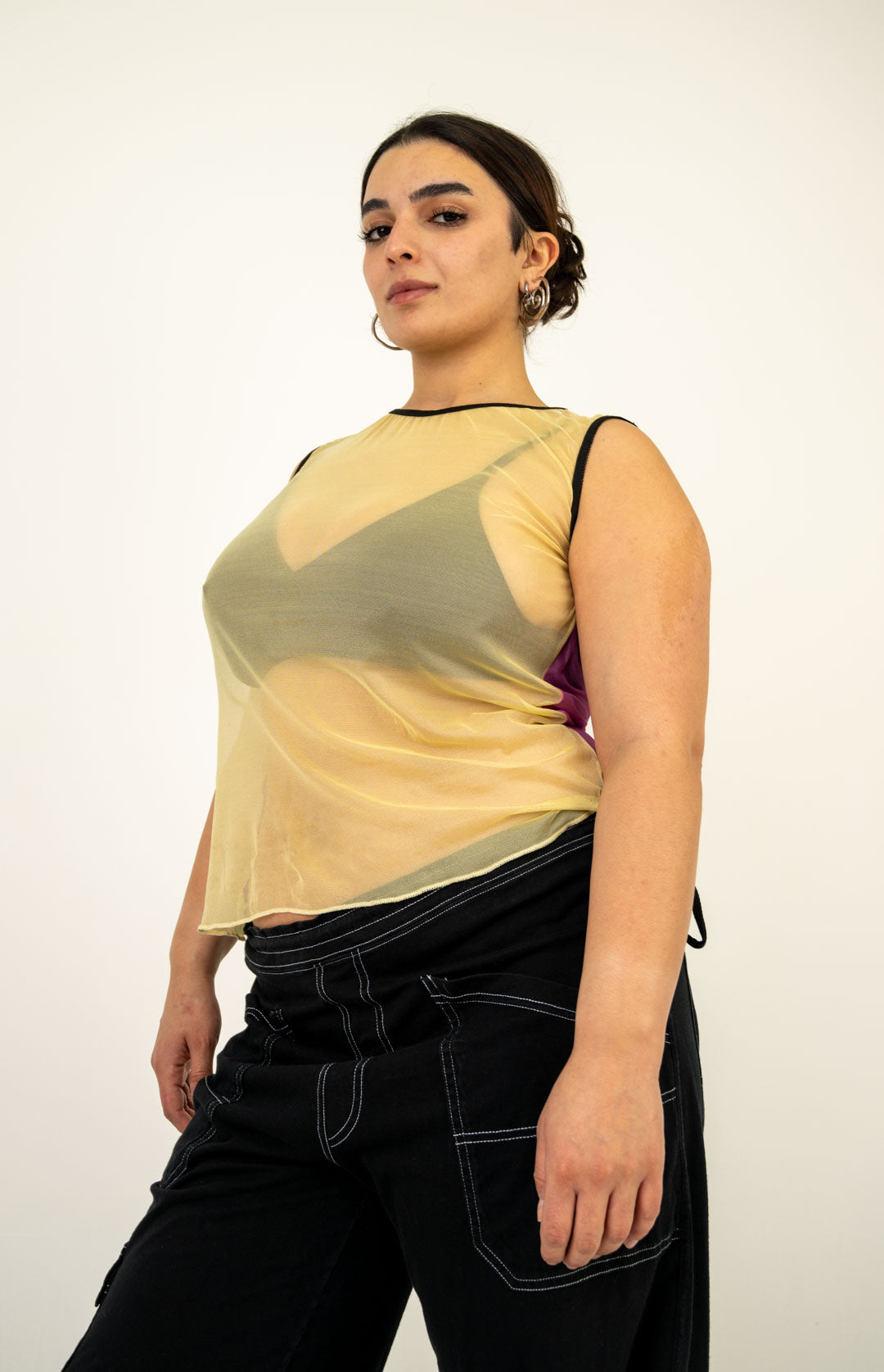 Dolce & Gabbana Two Tone Mesh Top