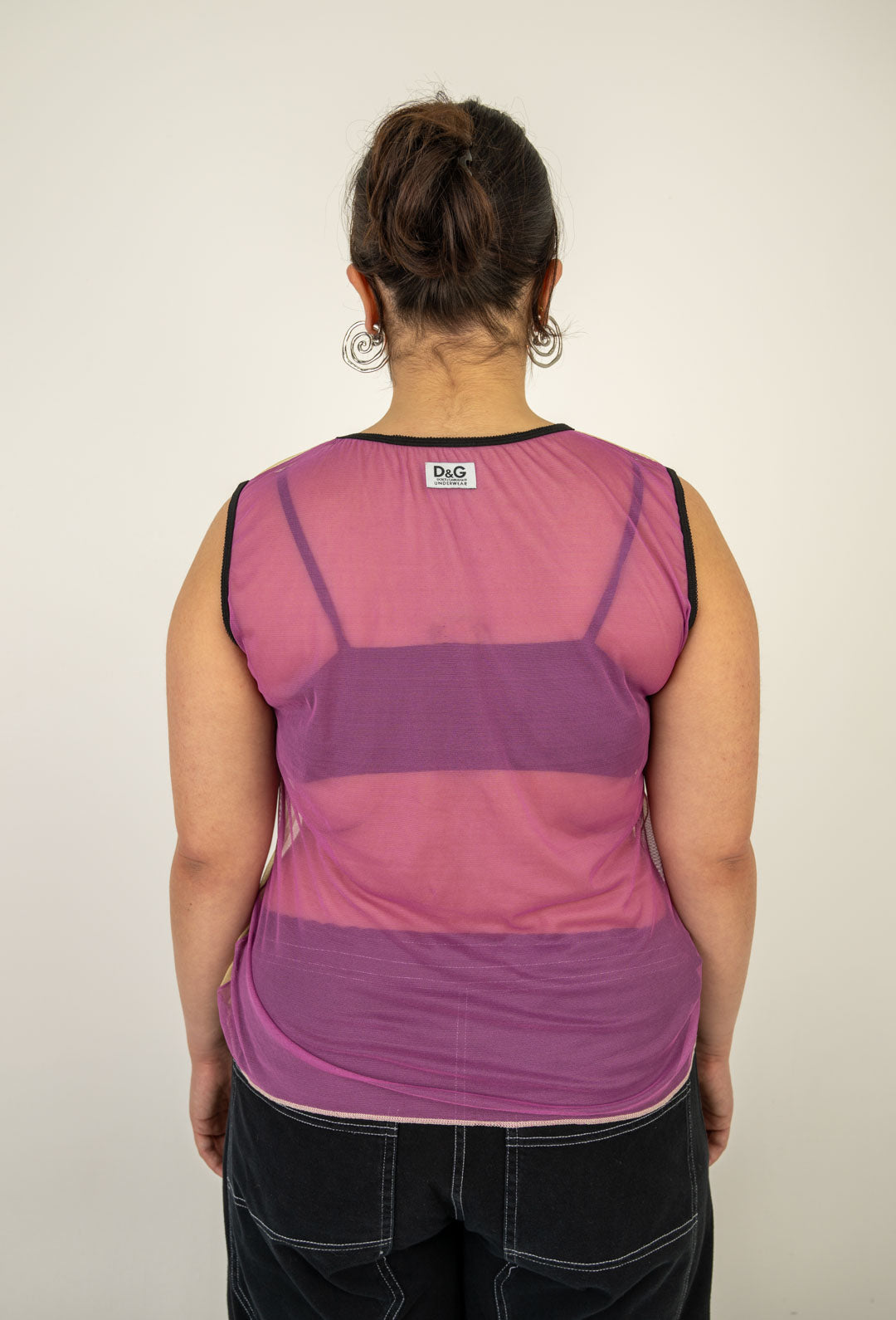 Dolce & Gabbana Two Tone Mesh Top