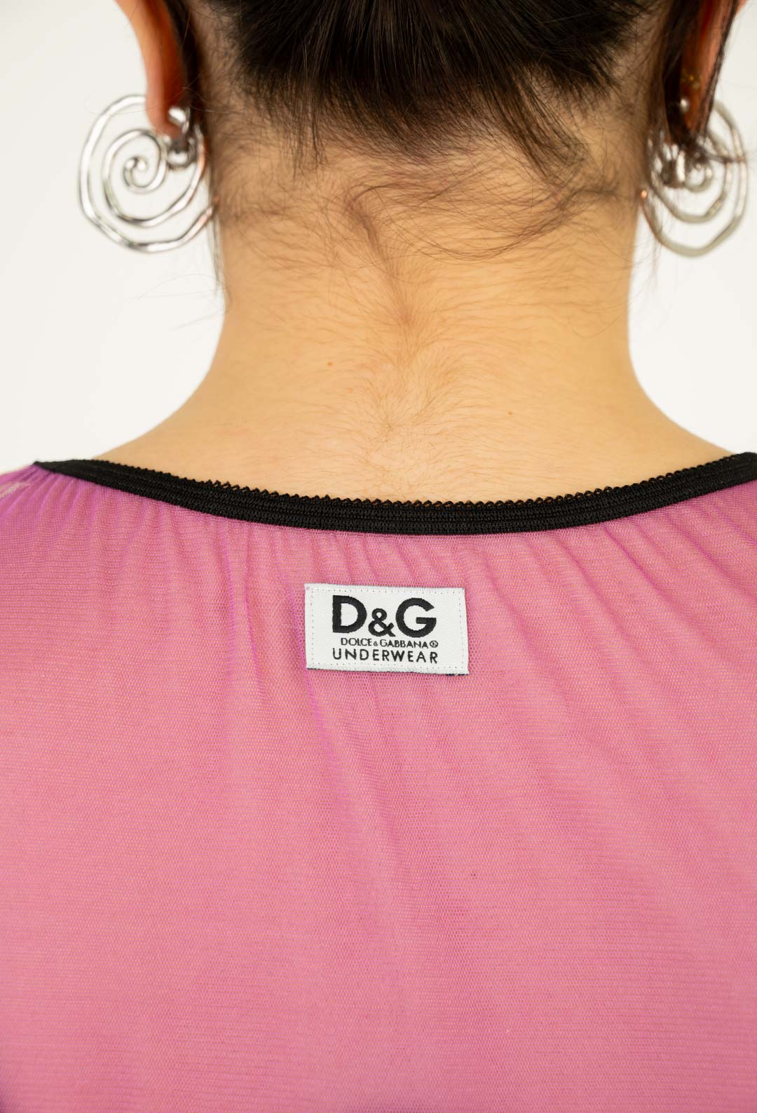 Dolce & Gabbana Two Tone Mesh Top