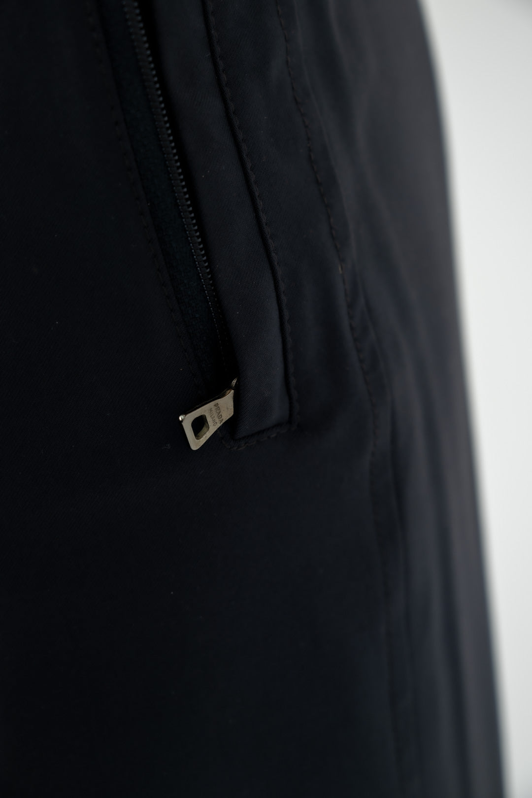 Prada Noir Zip Trousers