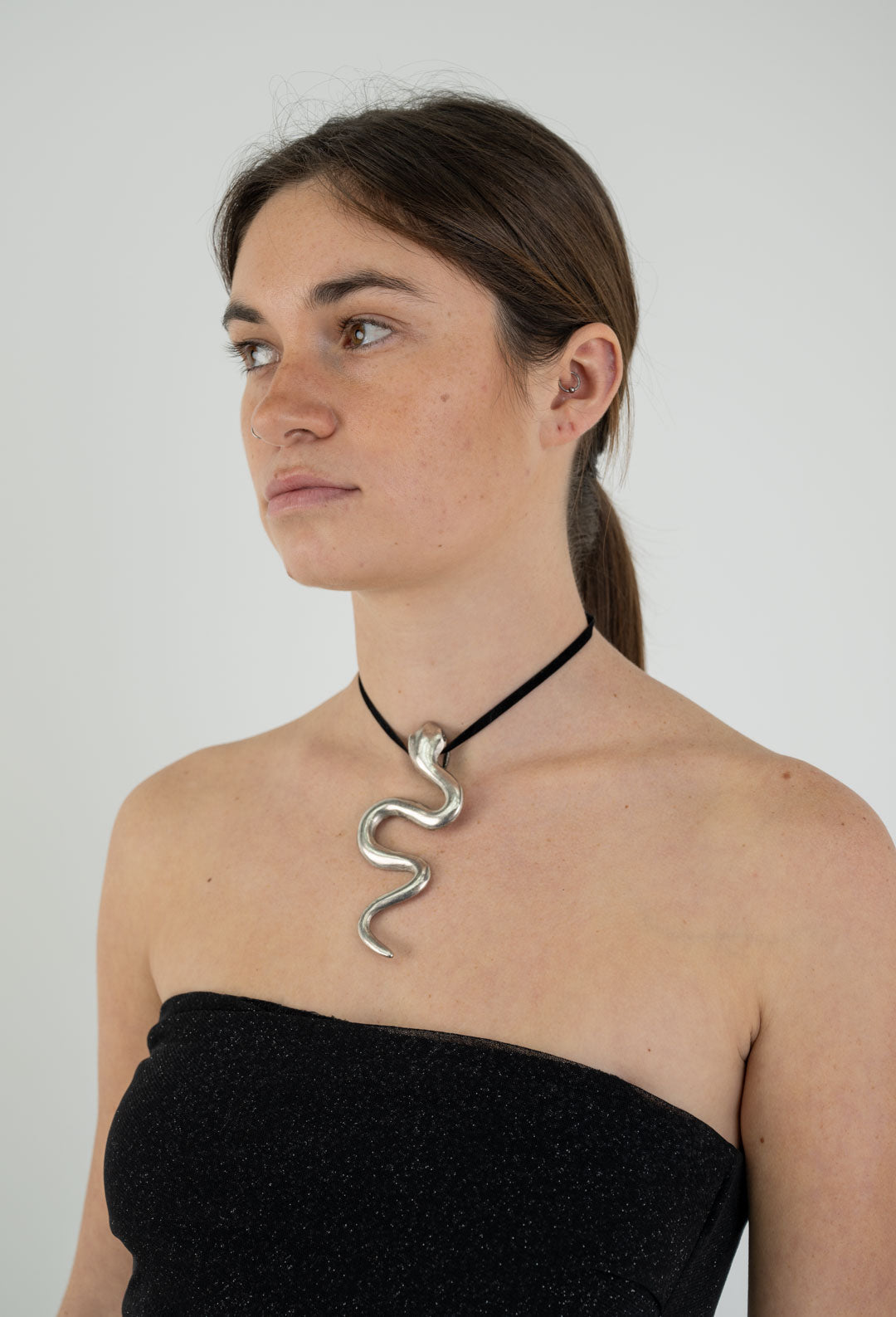 Silver Serpent Necklace