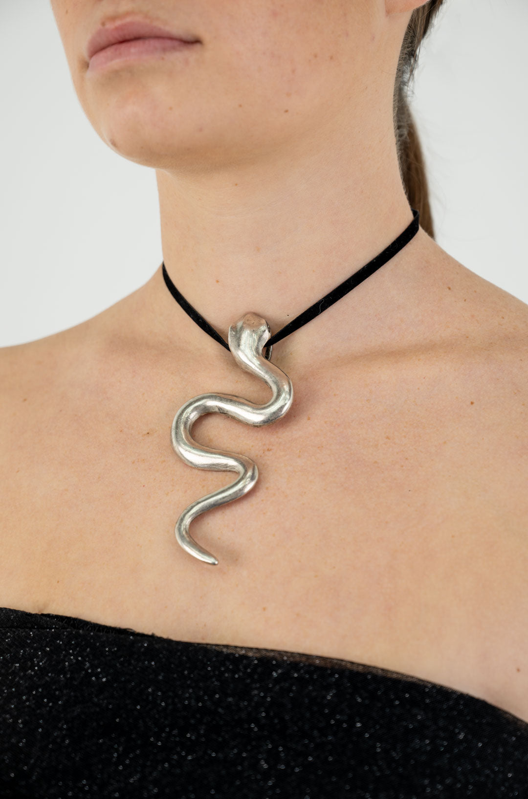 Silver Serpent Necklace