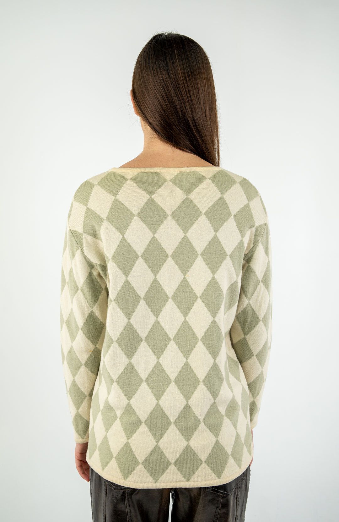 Gucci Sage Argyle Knit