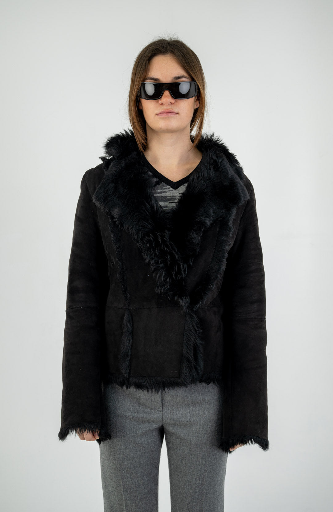 Midnight Shearling Jacket
