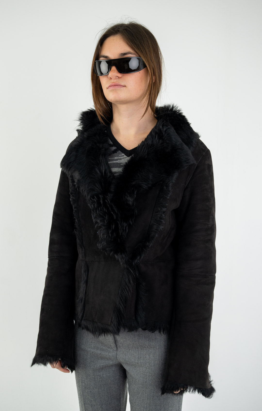 Midnight Shearling Jacket