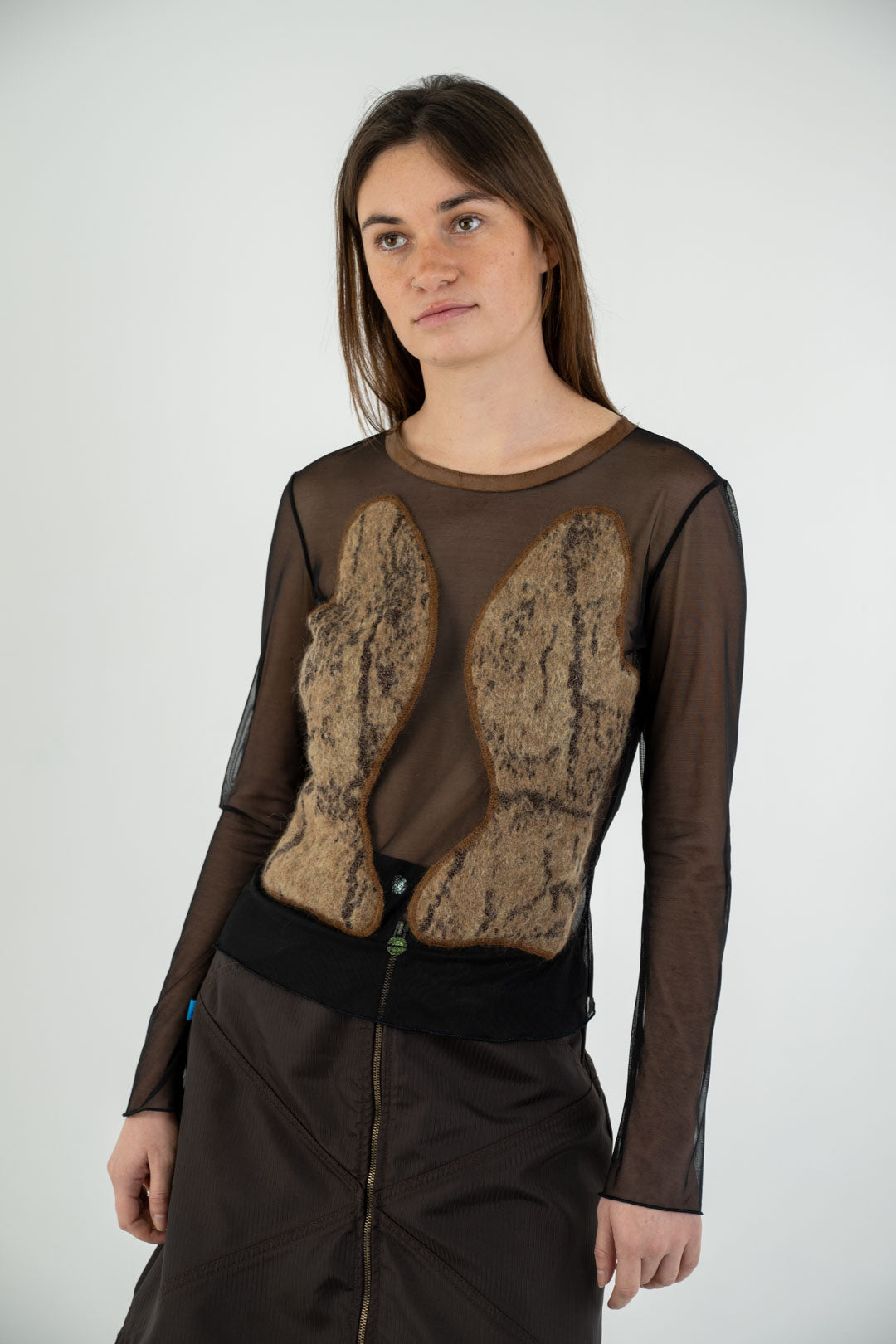Roberta Scarpa Mesh Lung Top