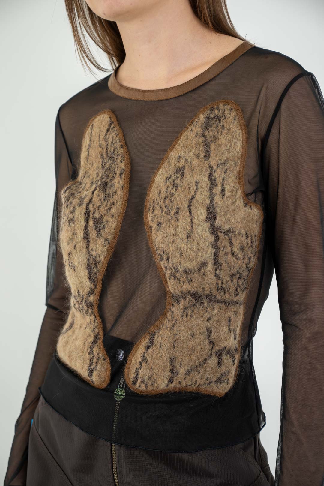 Roberta Scarpa Mesh Lung Top