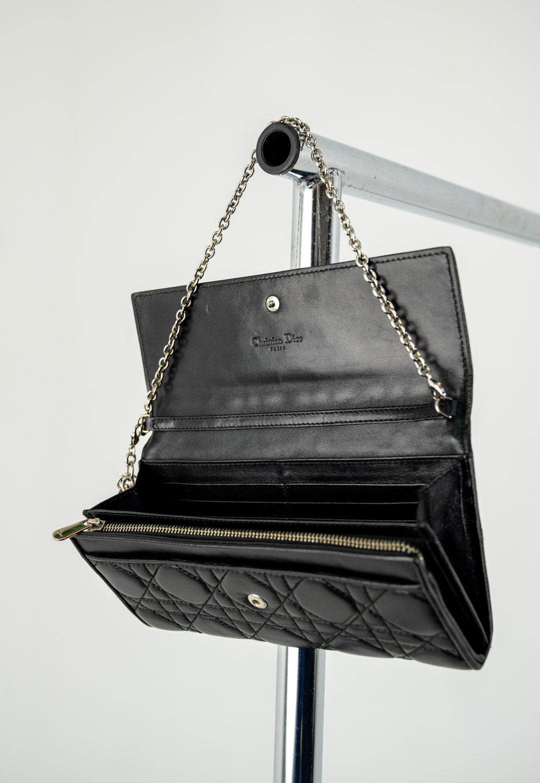 Dior Lambskin Chain Wallet