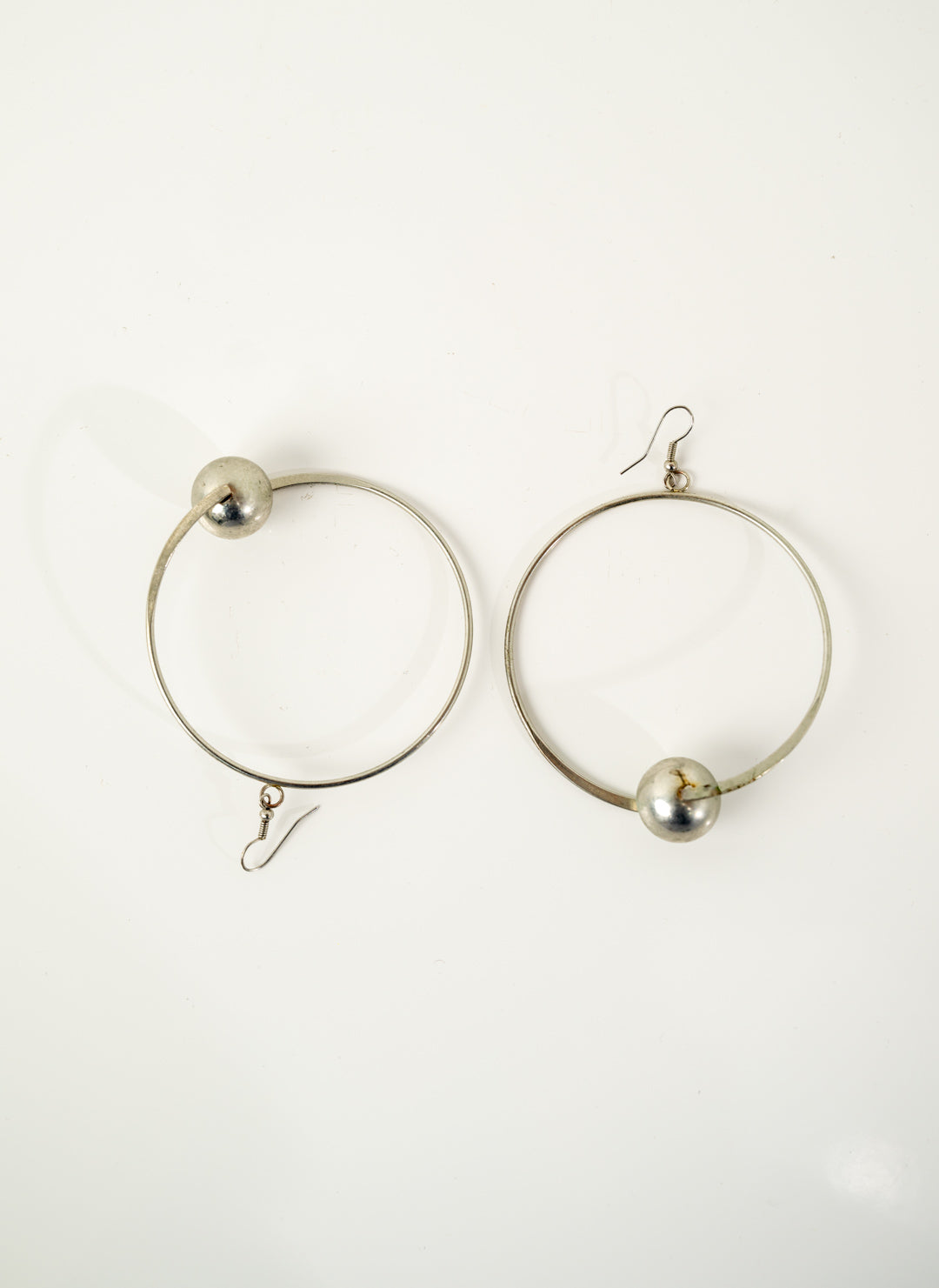 Silver Bauble Hoops