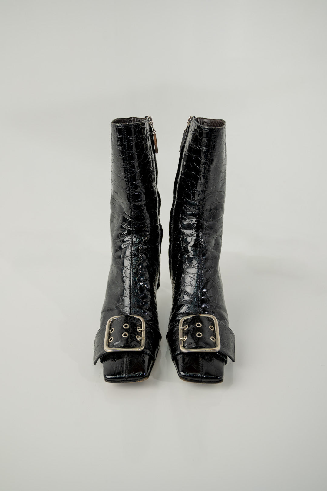 Gianmarco Lorenzi Leather Buckle Boots (38)