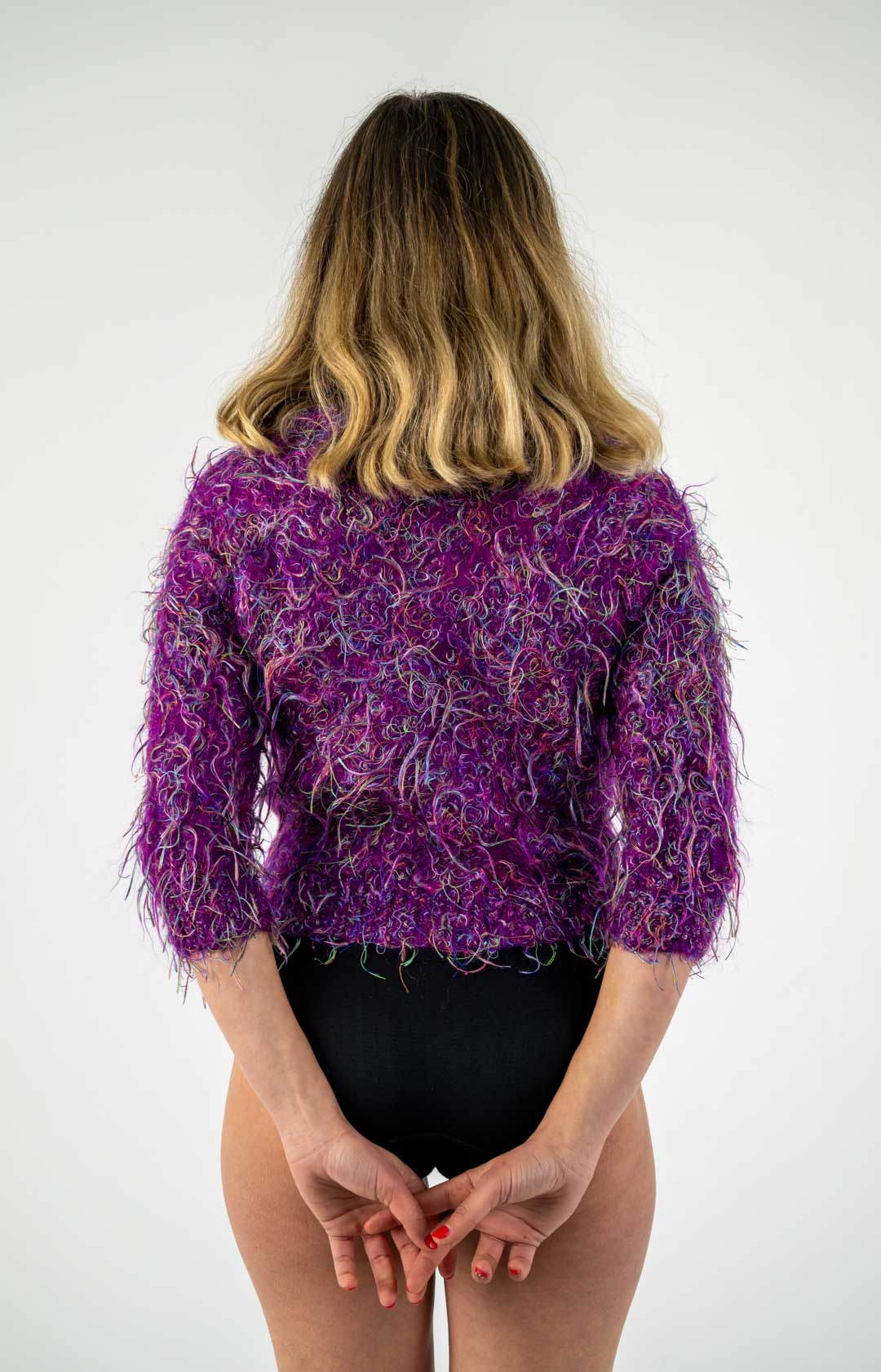 Valentino Iris Fuzz Cardigan