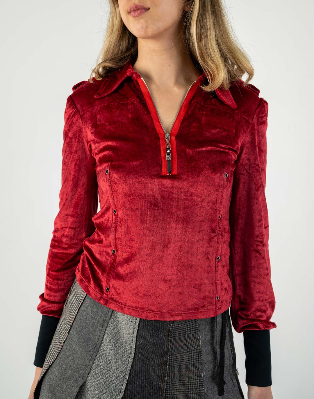 Costume National Velour Top