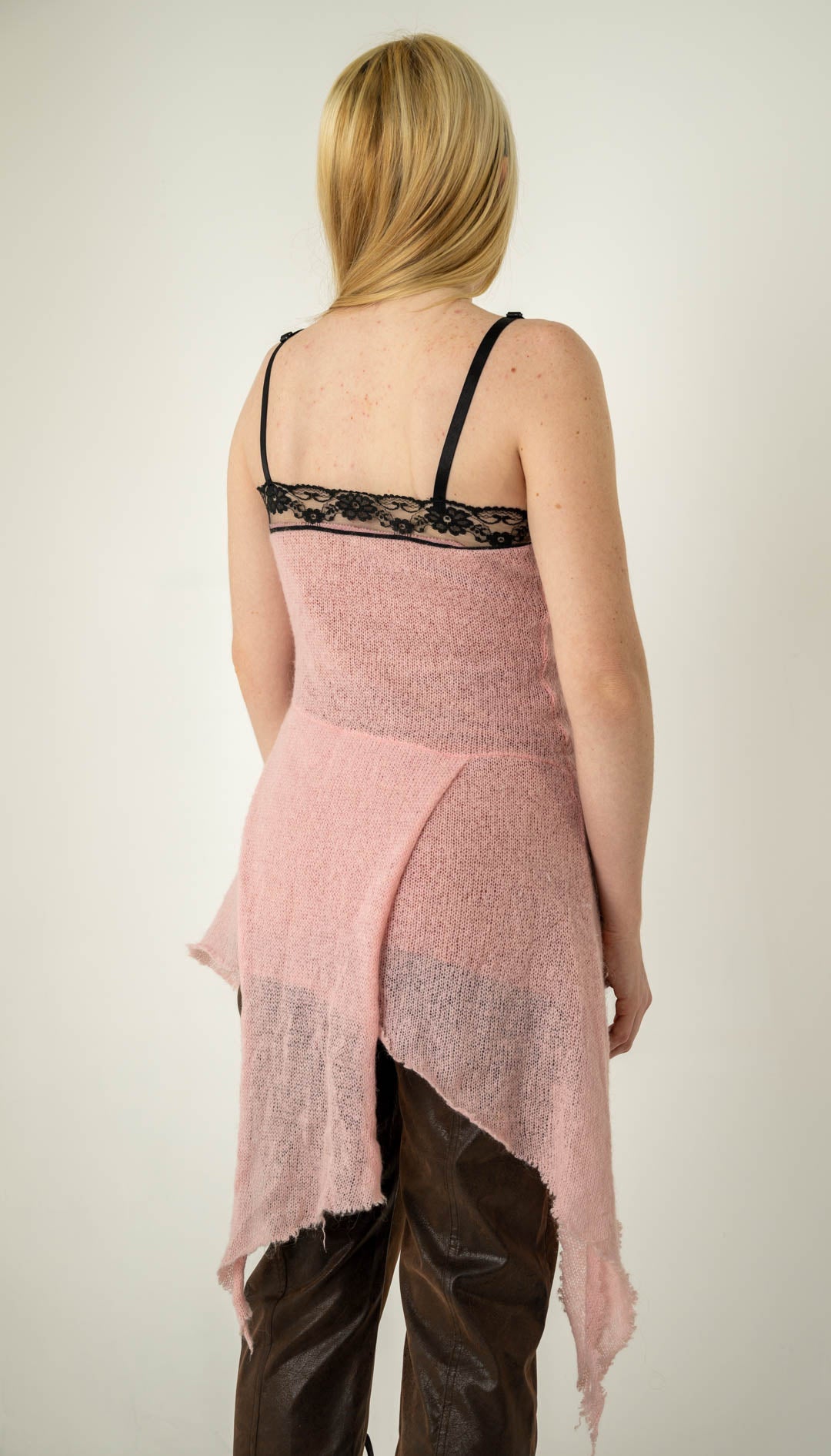 Blush Knit Asymmetrical Camisole