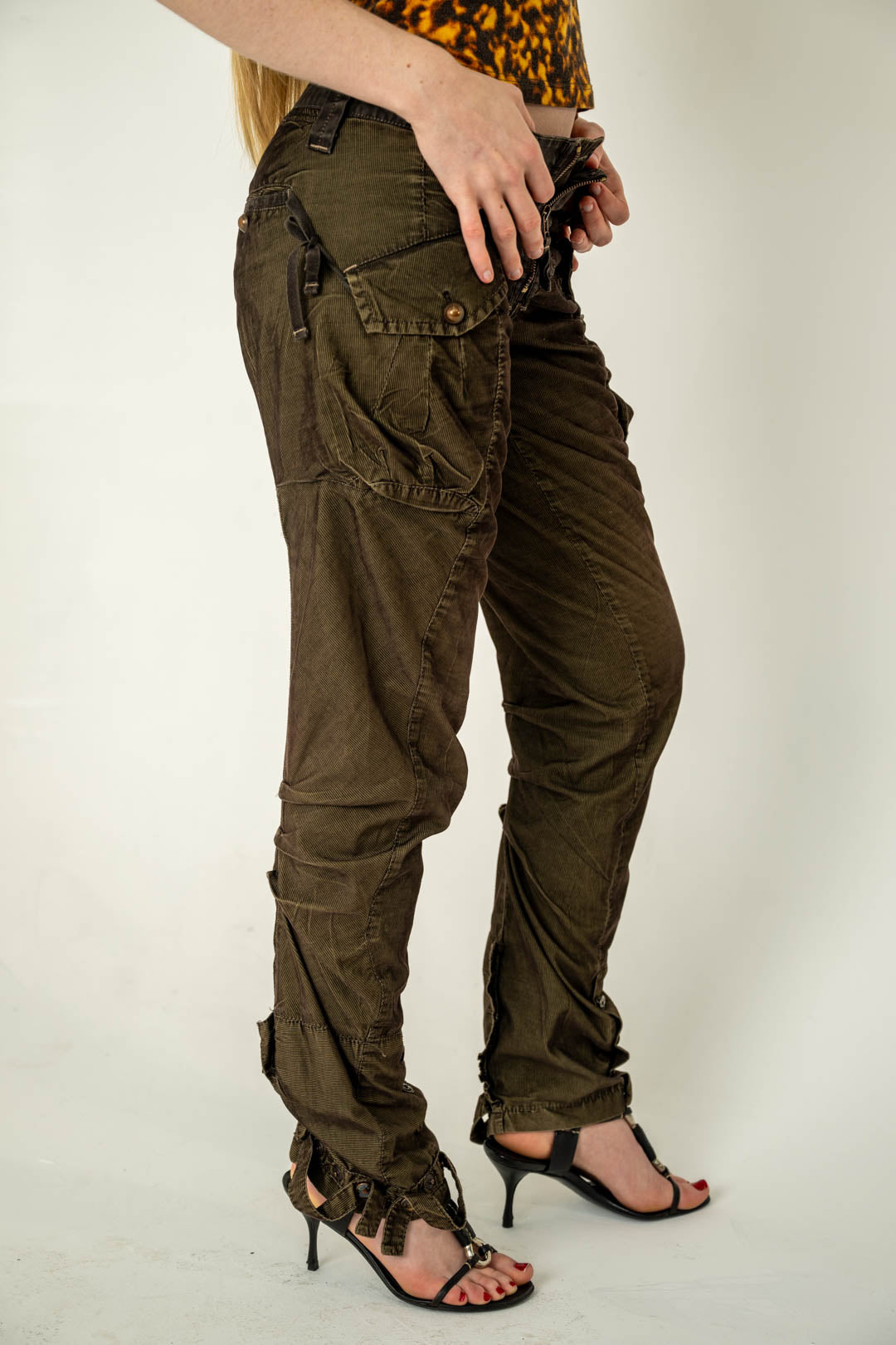 Marithé + François Girbaud Mocha Cargos