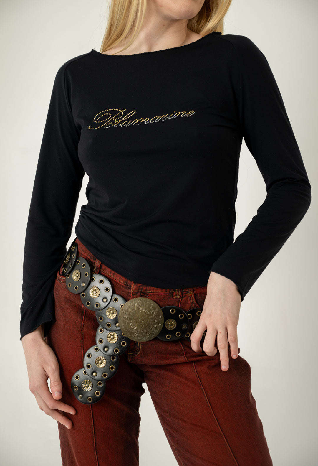 Blumarine Bedazzled Top