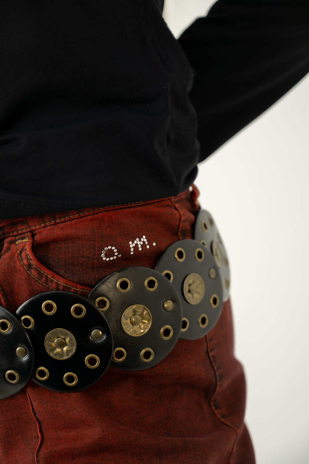 Angelo Marani Oxblood Flares