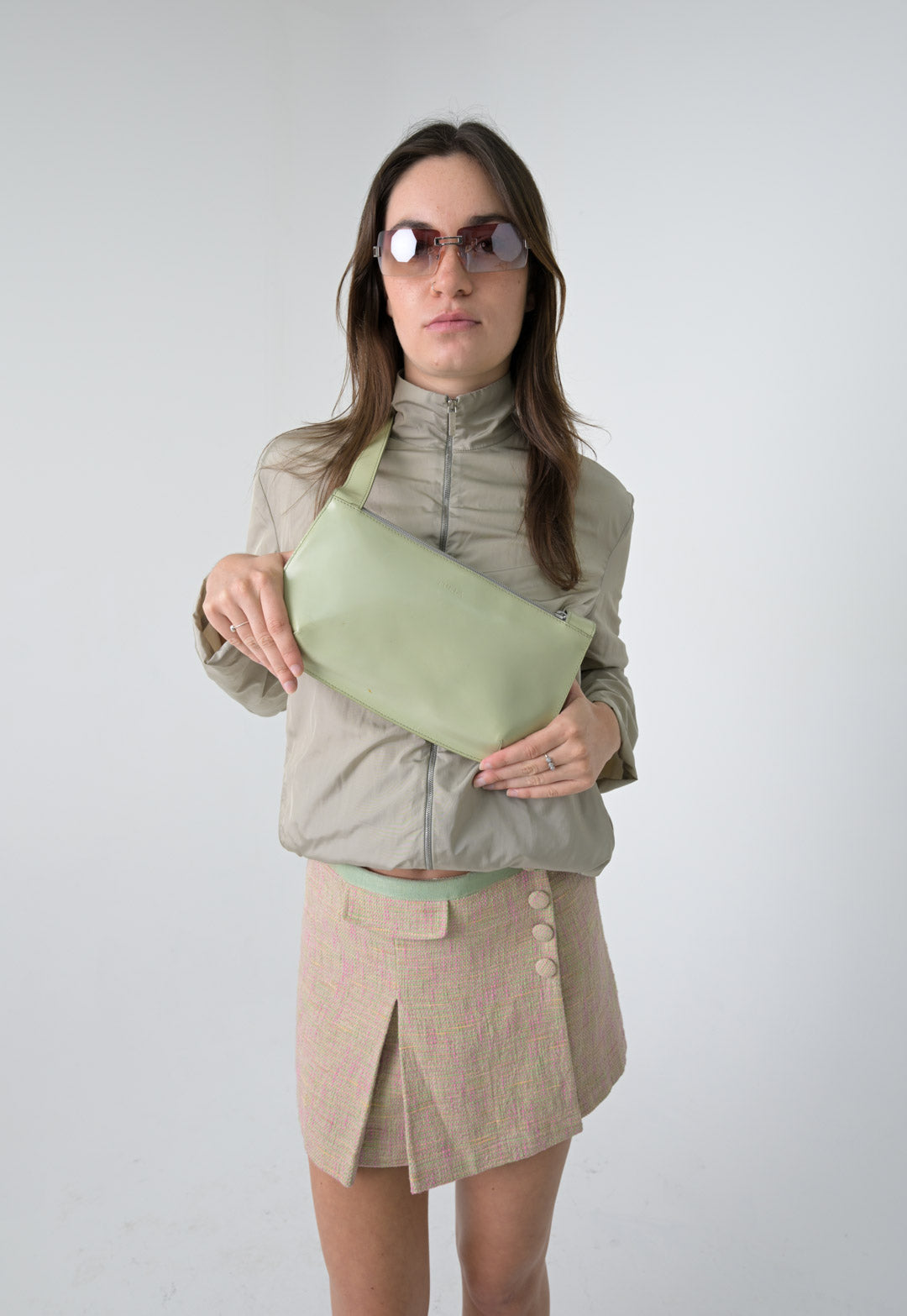 Furla Seafoam Leather Purse