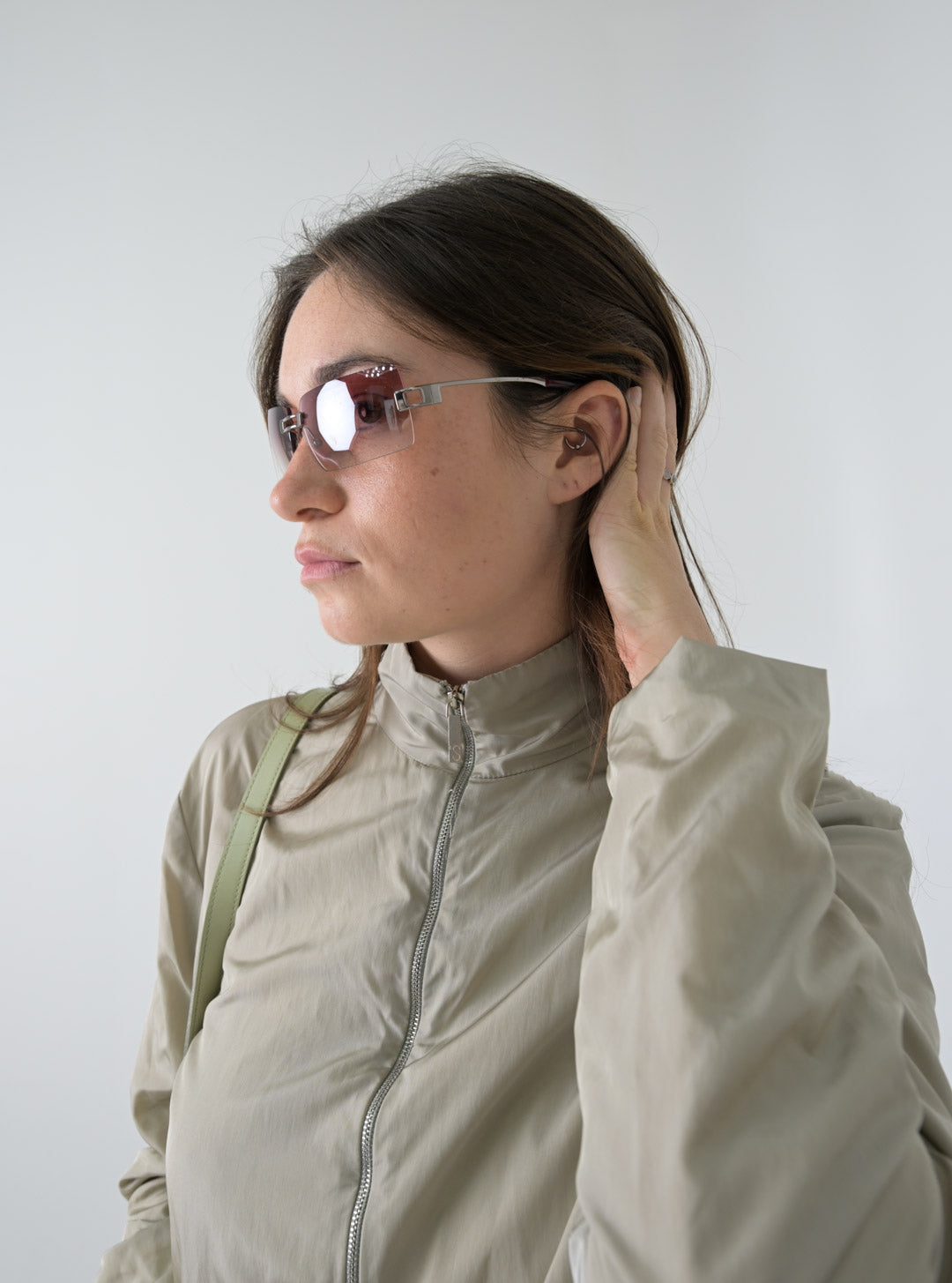 Exté Rose Rimless Sunglasses