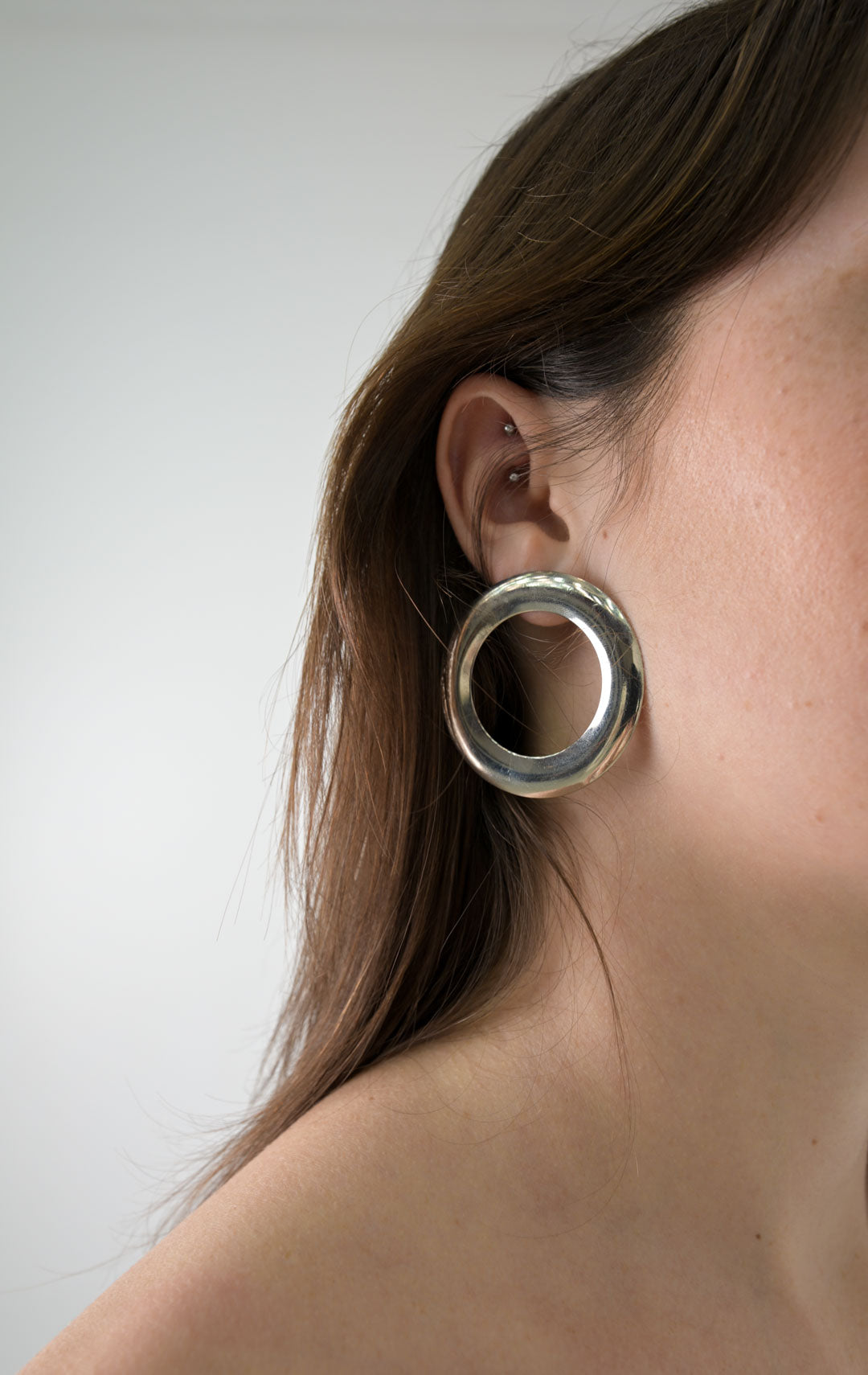 Metal Circular Earrings