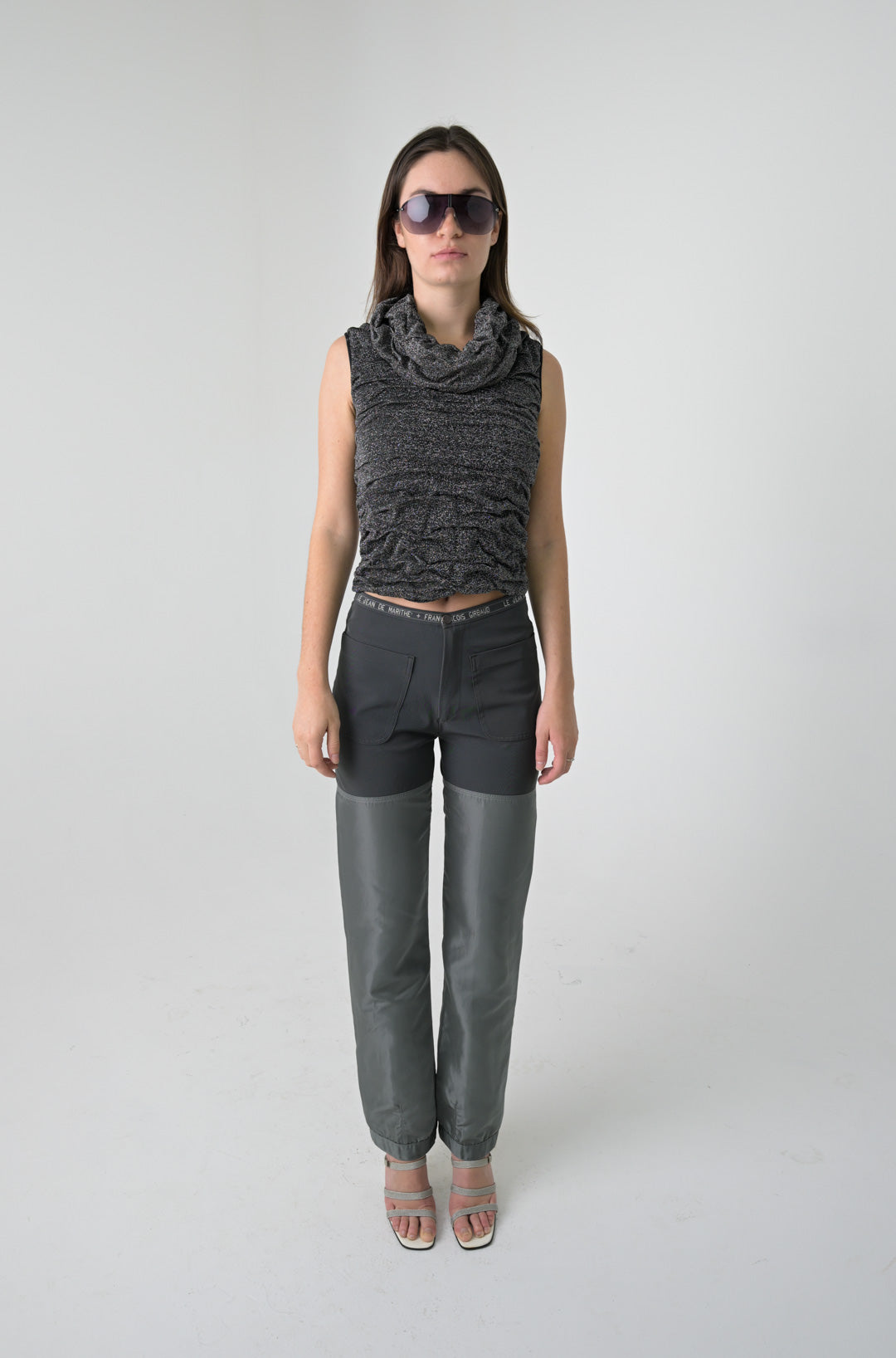 Miss Sixty Gunmetal Corrugated Top