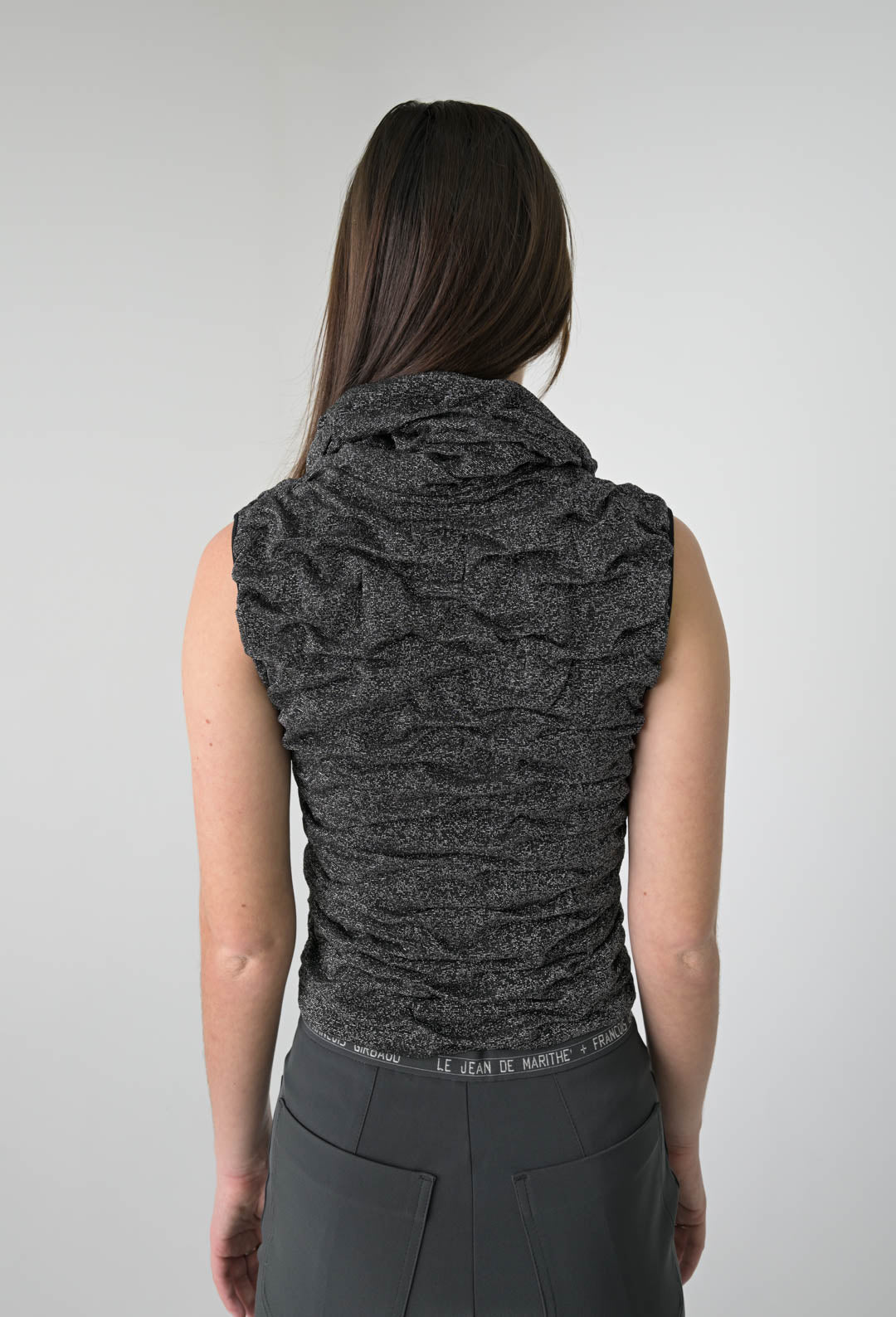 Miss Sixty Gunmetal Corrugated Top