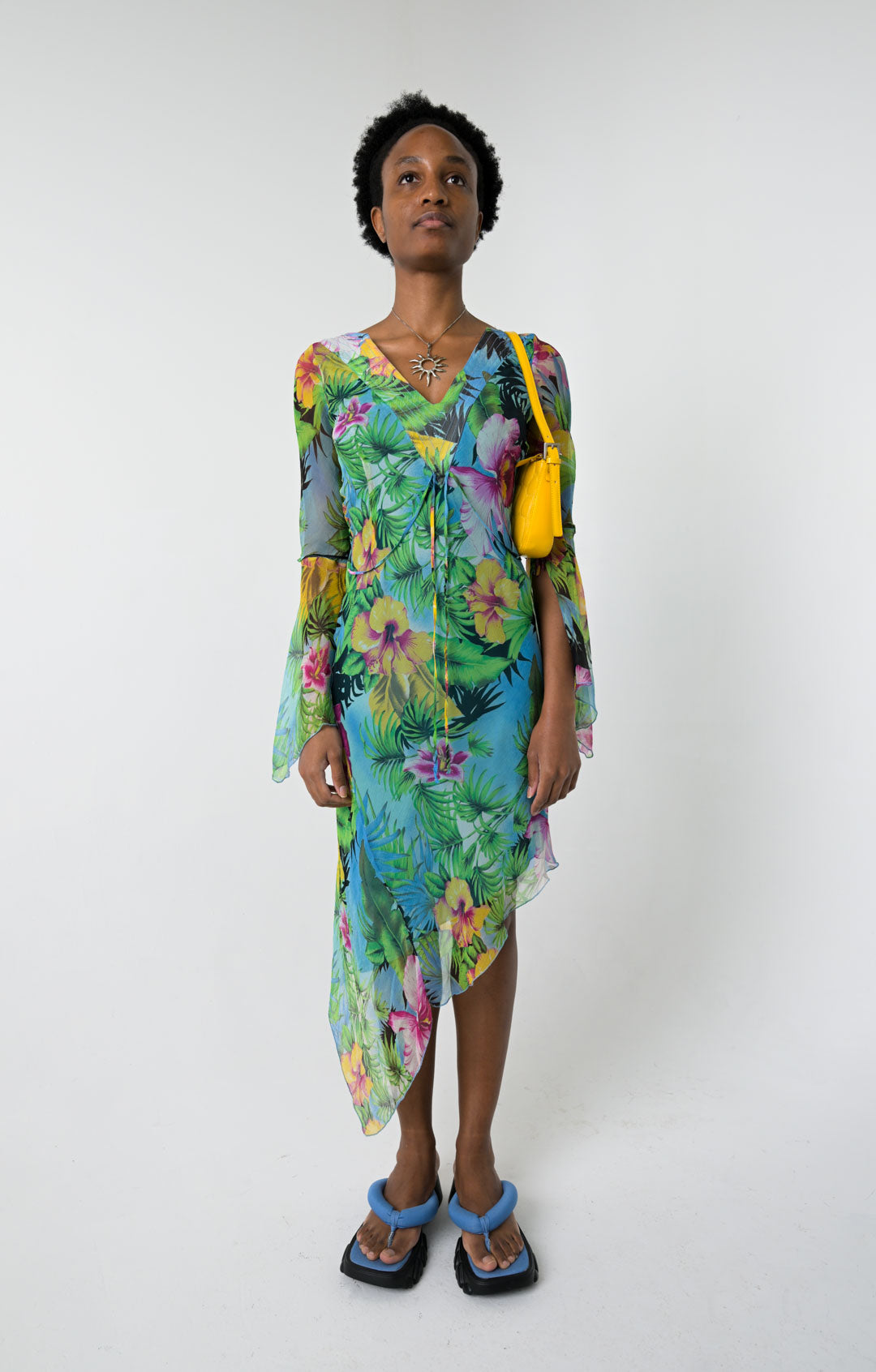 Atos Lombardini Silk Tropical Dress