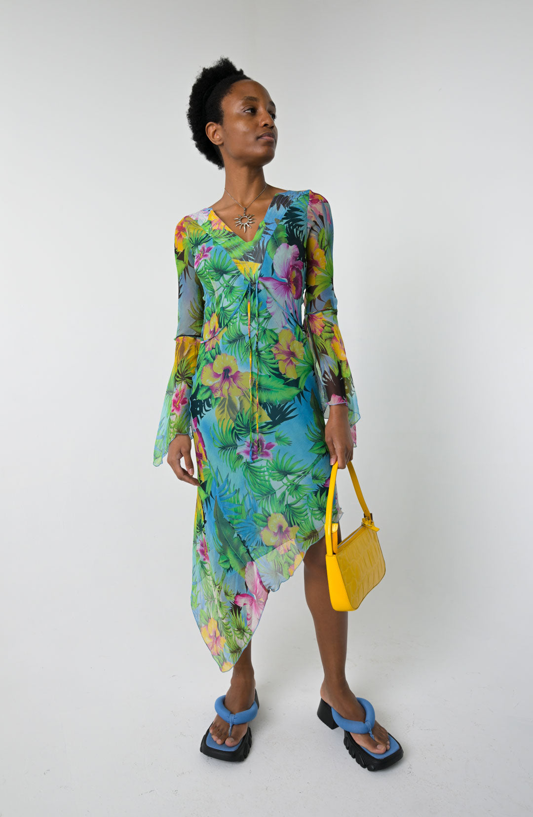 Atos Lombardini Silk Tropical Dress