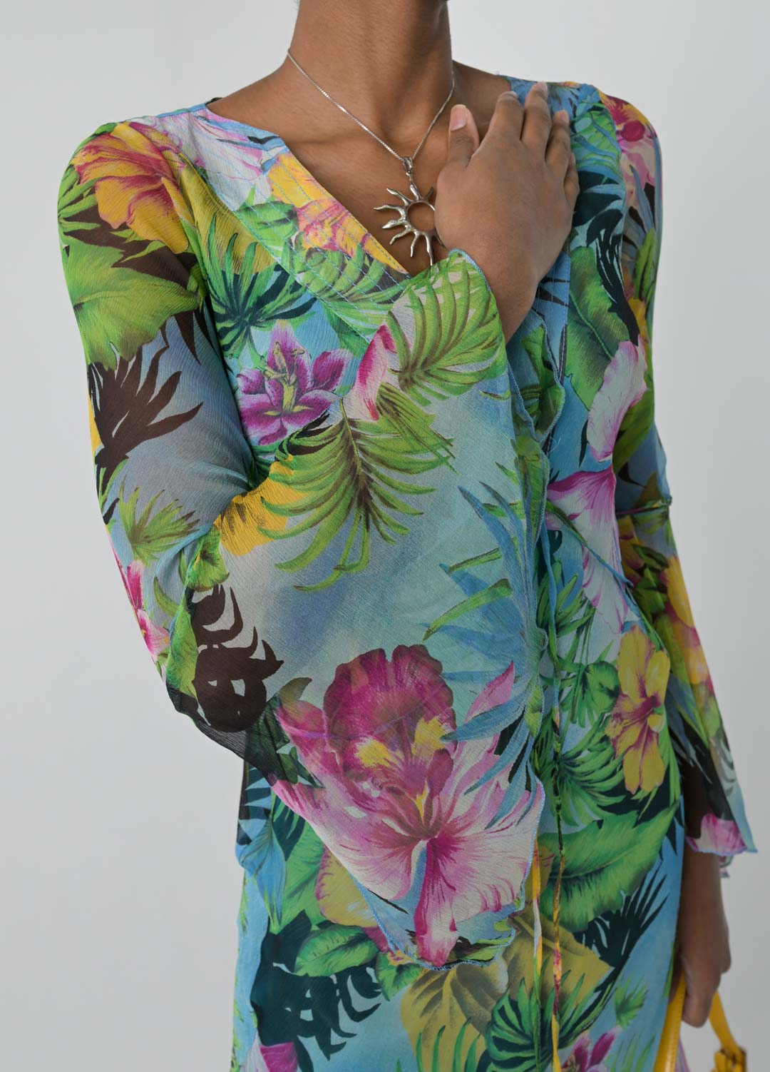 Atos Lombardini Silk Tropical Dress