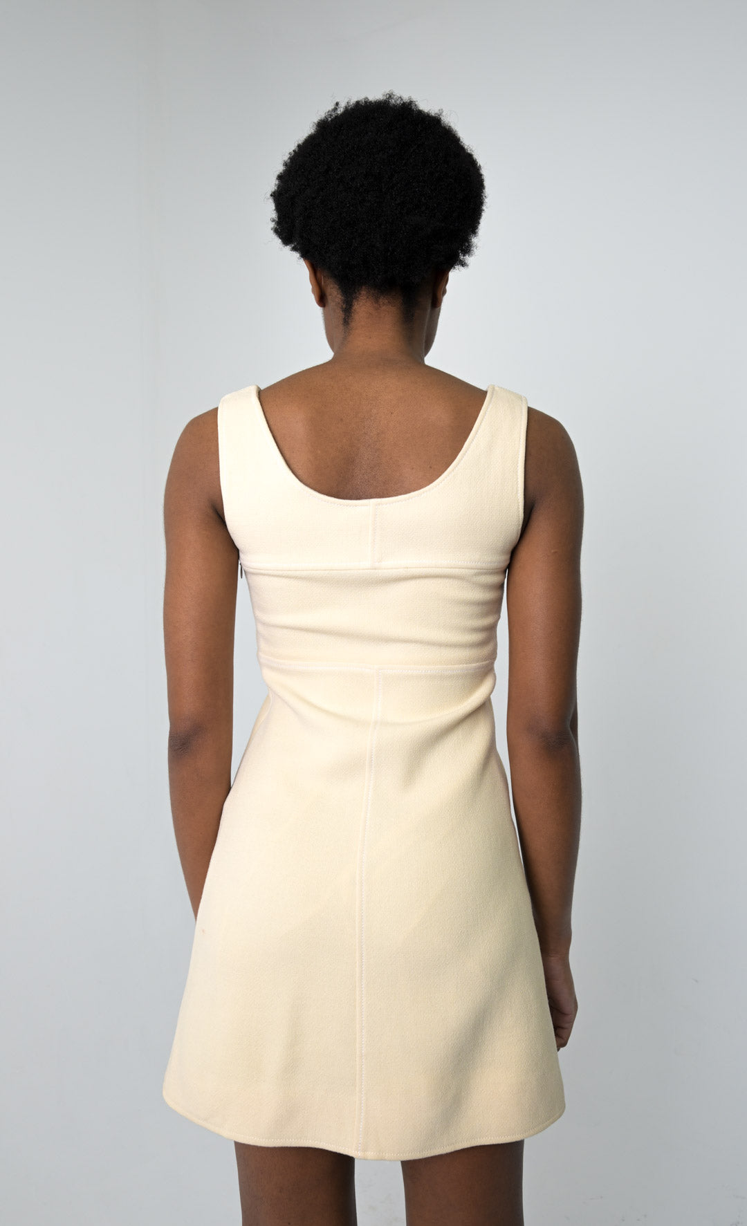 Courrèges Cream Wool Dress