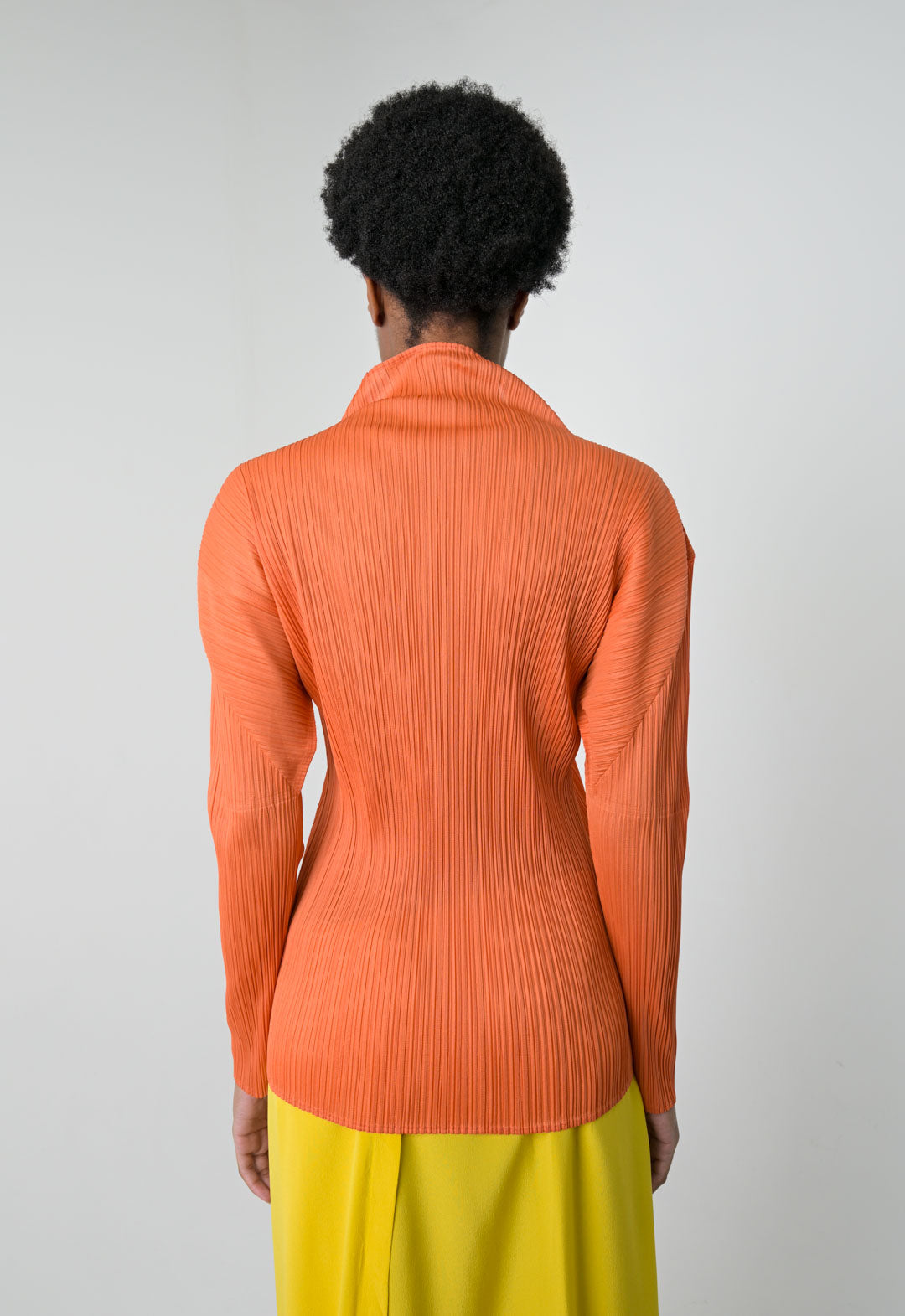 Issey Miyake Apricot Pleats Blouse
