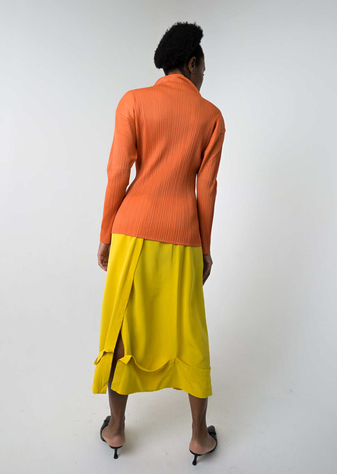 Liviana Conti Limoncello Silk Skirt