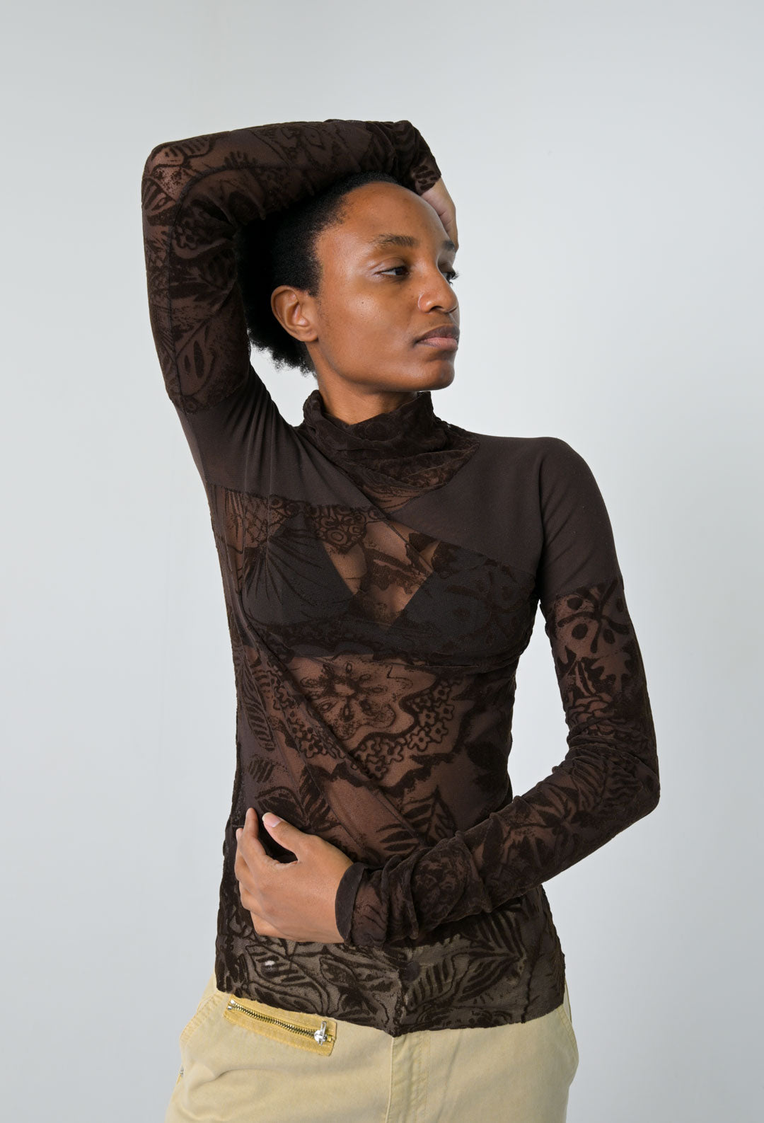 Fuzzi Mahogany Mesh Top
