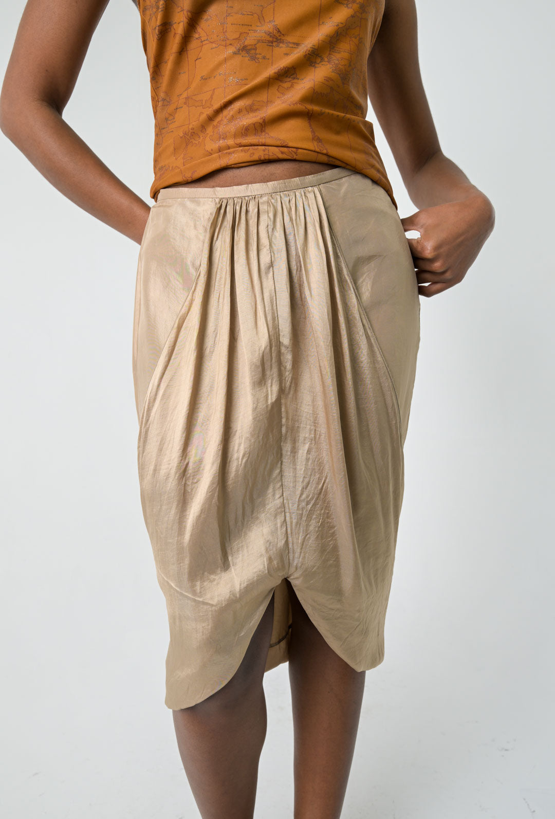 Giorgio Armani Oro Silk Skirt