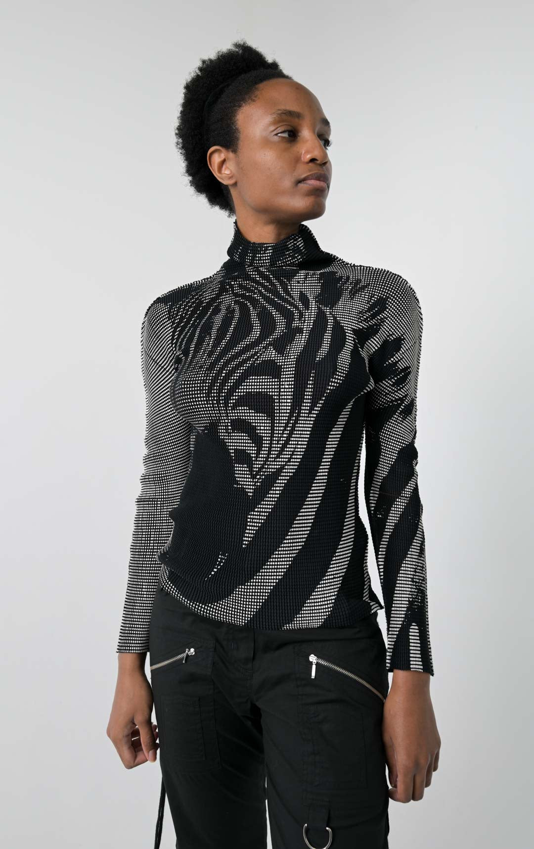 Issey Miyake Zebra Cauliflower Top
