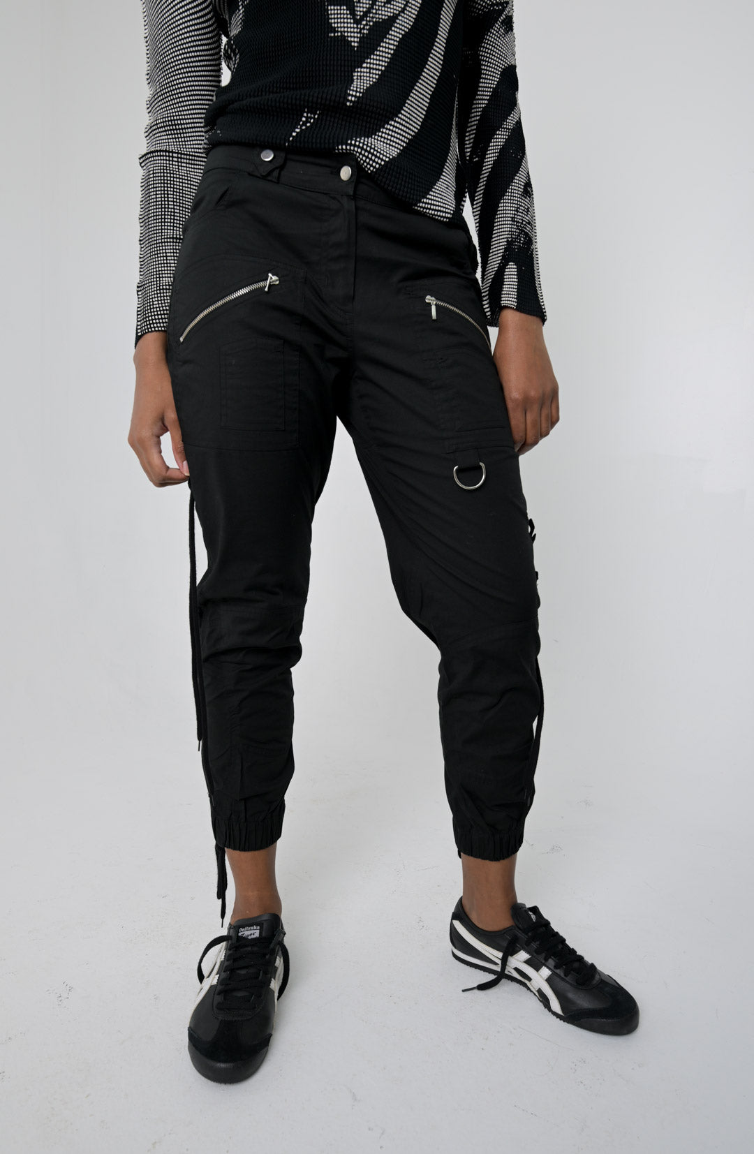 Motivi Laced Cropped Pants