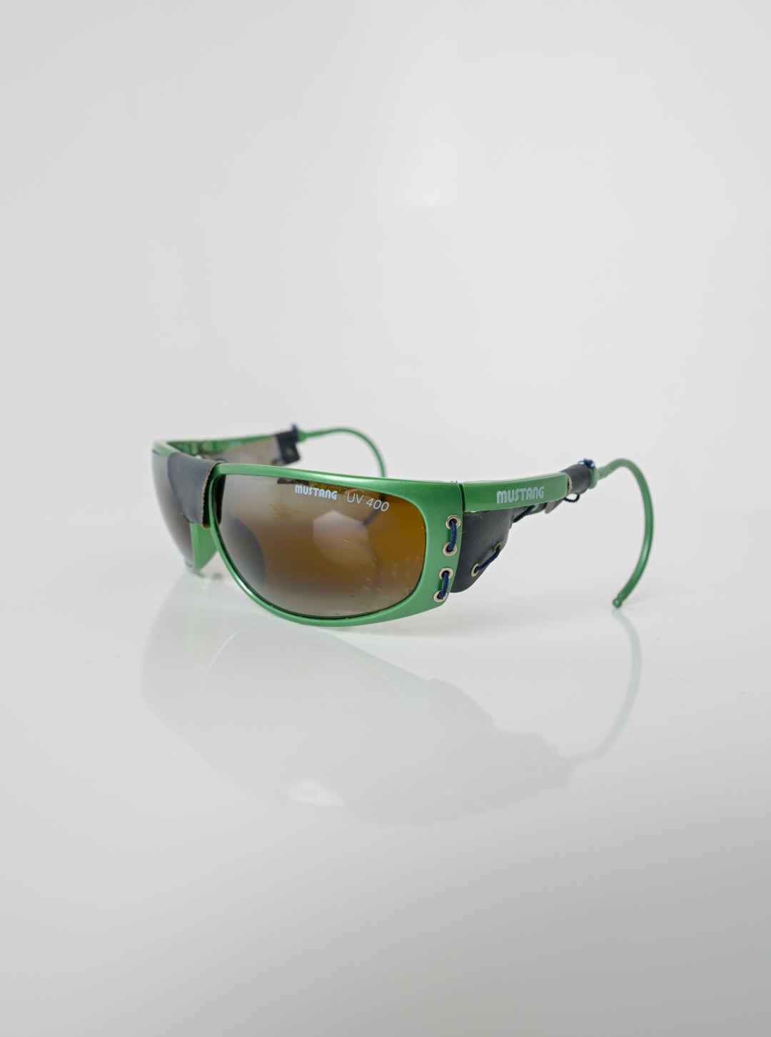 Mustang Leather Grommet Sunglasses