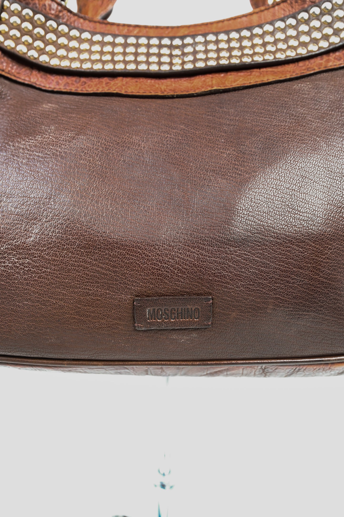 Moschino Mocha Studded Bag