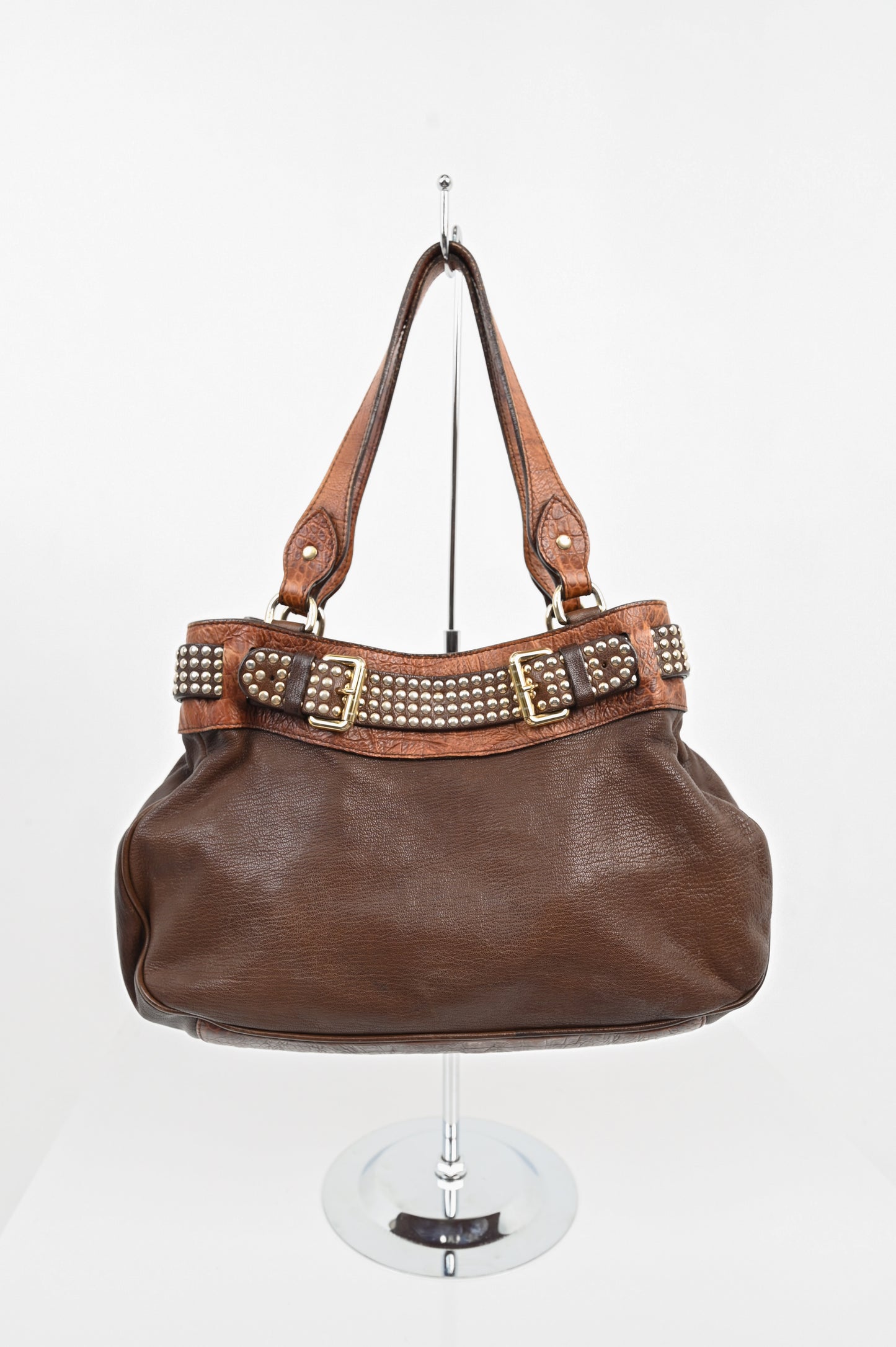 Moschino Mocha Studded Bag