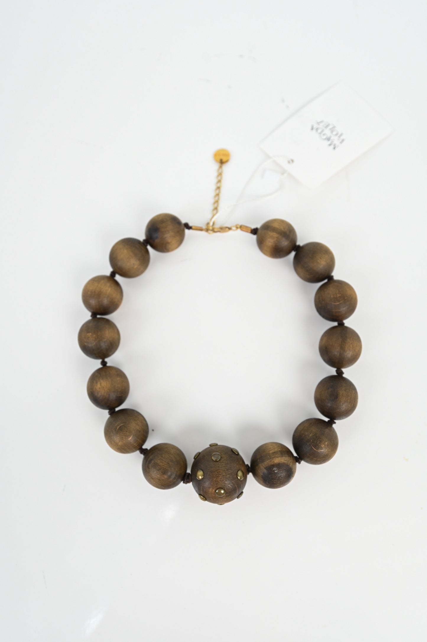 Furla Wood Bead Necklace