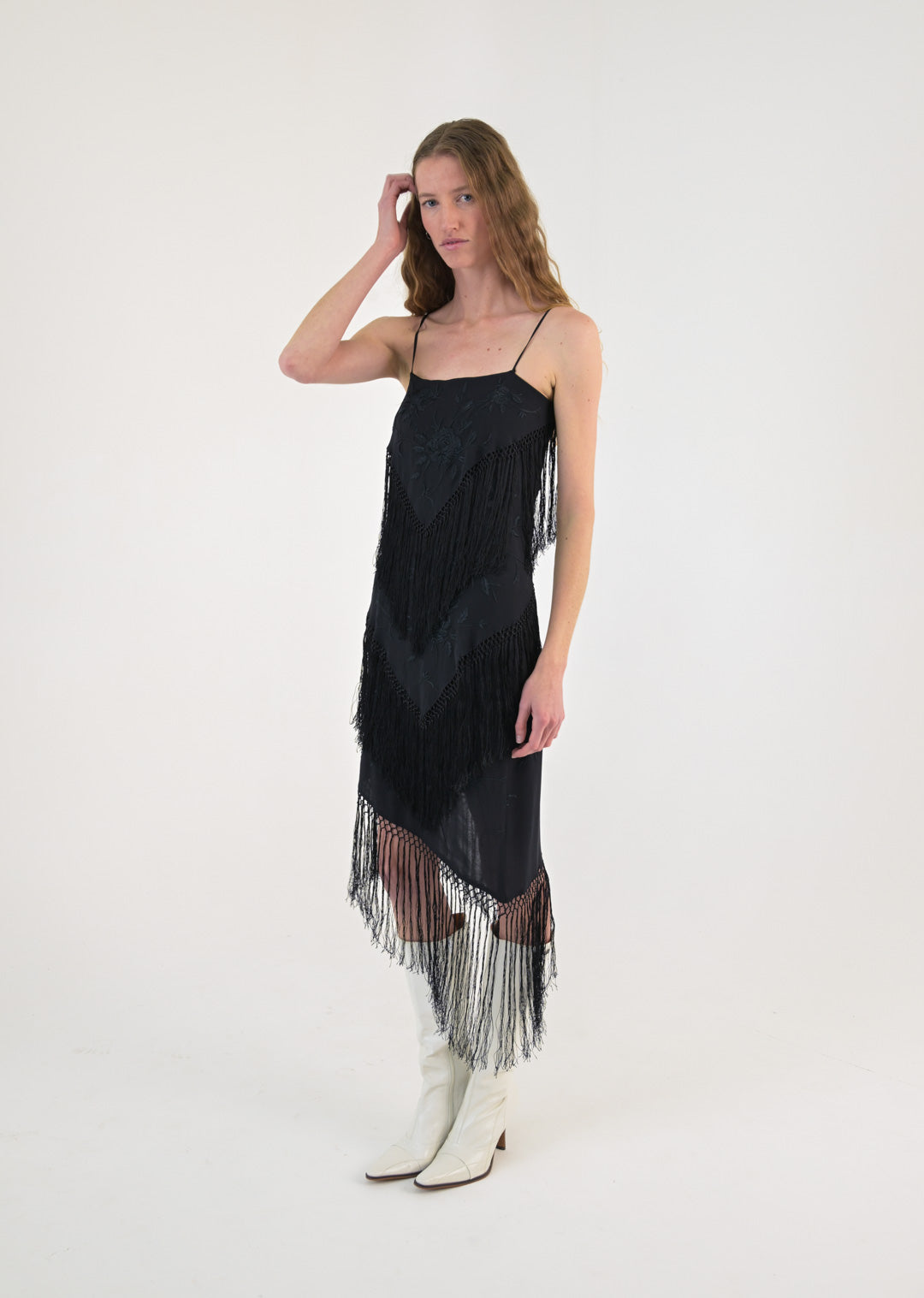 L'Altra Moda Nero Fringe Set