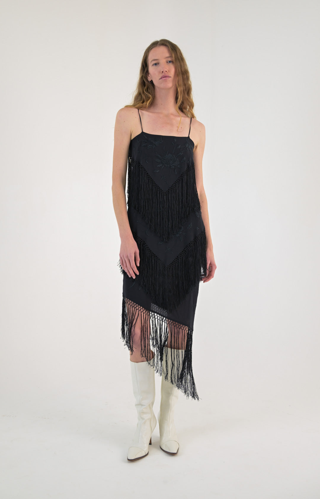 L'Altra Moda Nero Fringe Set