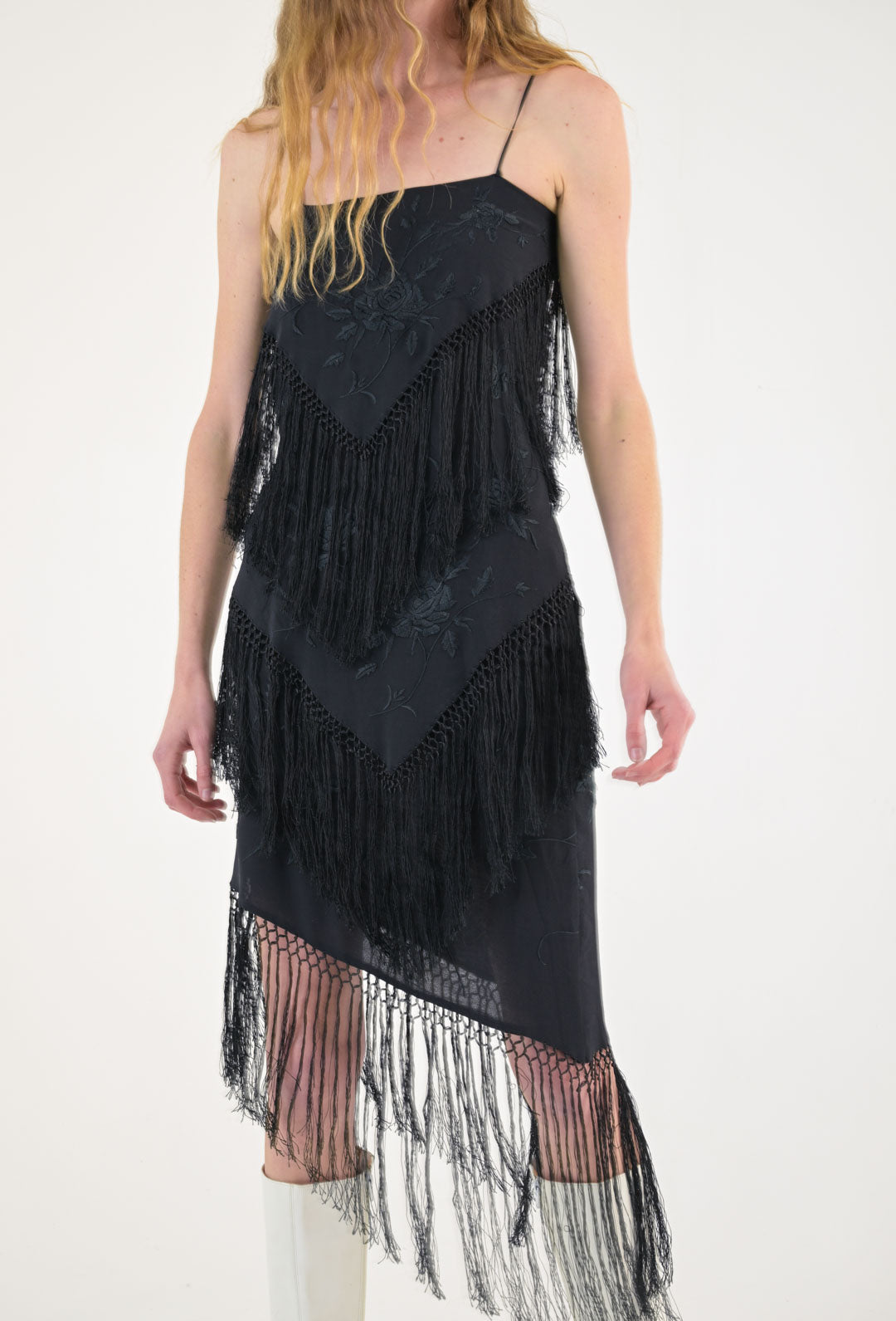L'Altra Moda Nero Fringe Set