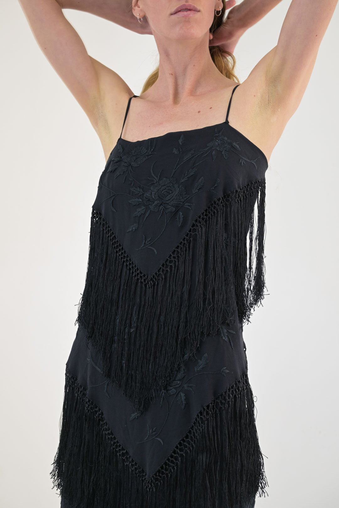 L'Altra Moda Nero Fringe Set