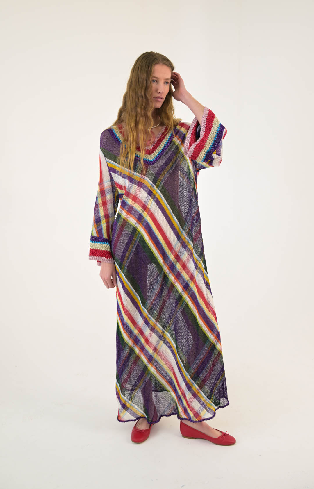 Missoni Lurex Crochet-Knit Caftan