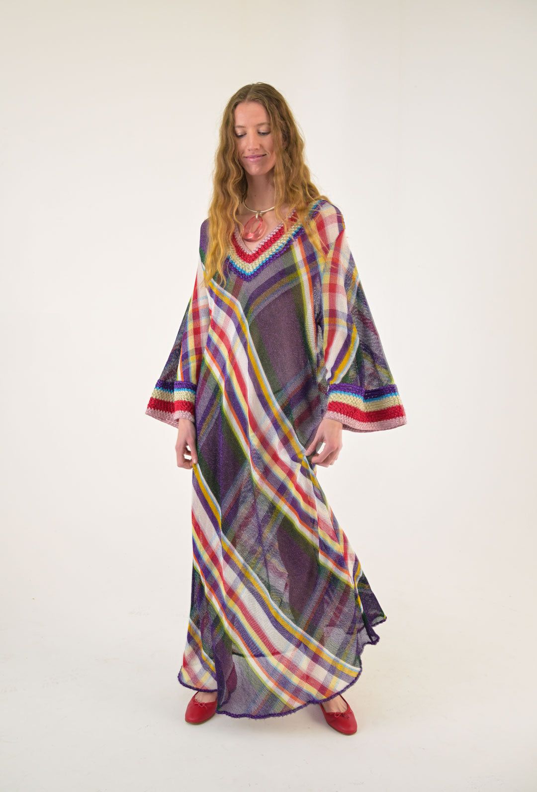 Missoni Lurex Crochet-Knit Caftan